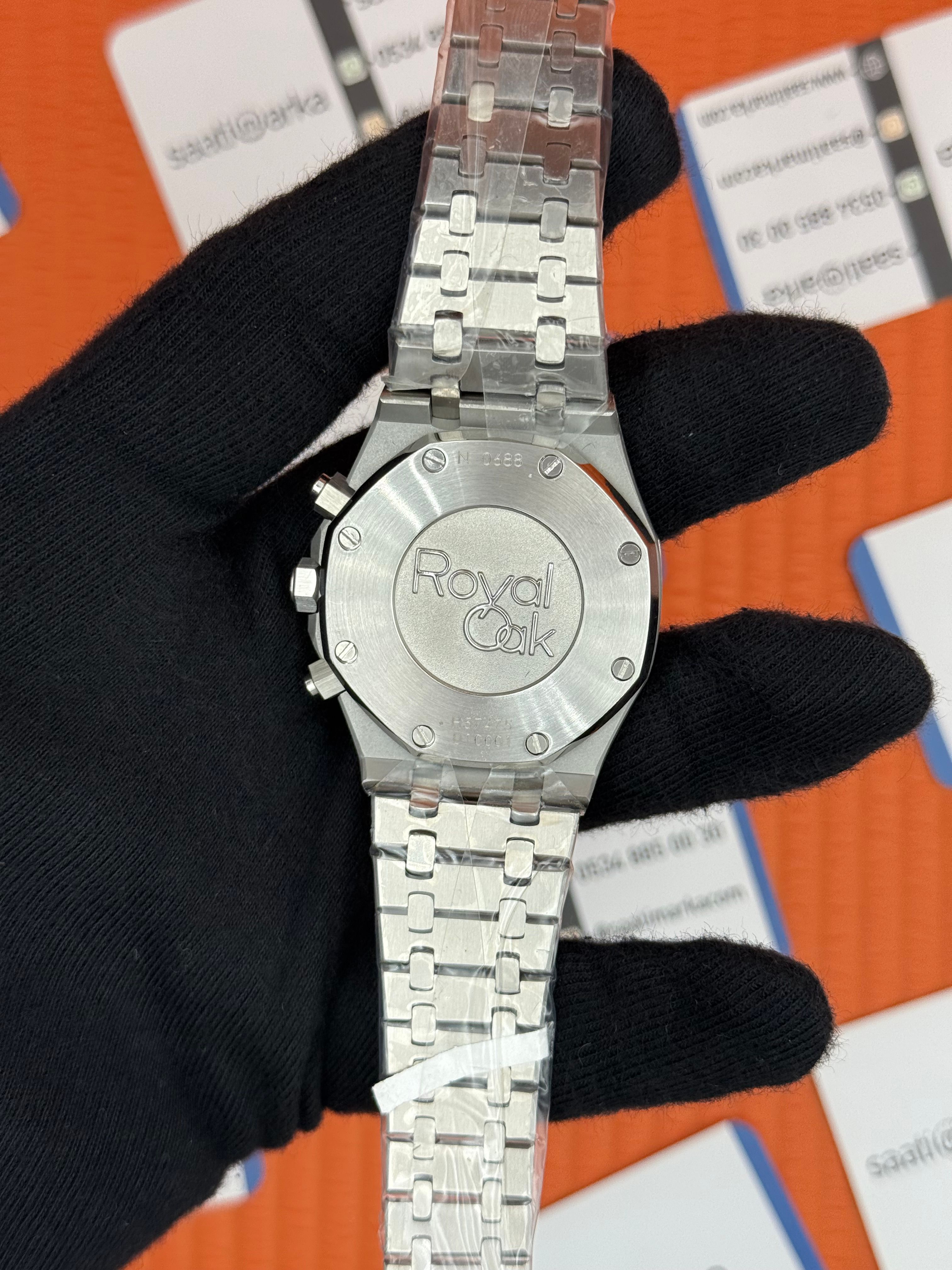 AUDEMARS PİGUET ROYAL OAK CHRONUGRAPH GRİ KADRAN SİLVER KASA-KORDON
