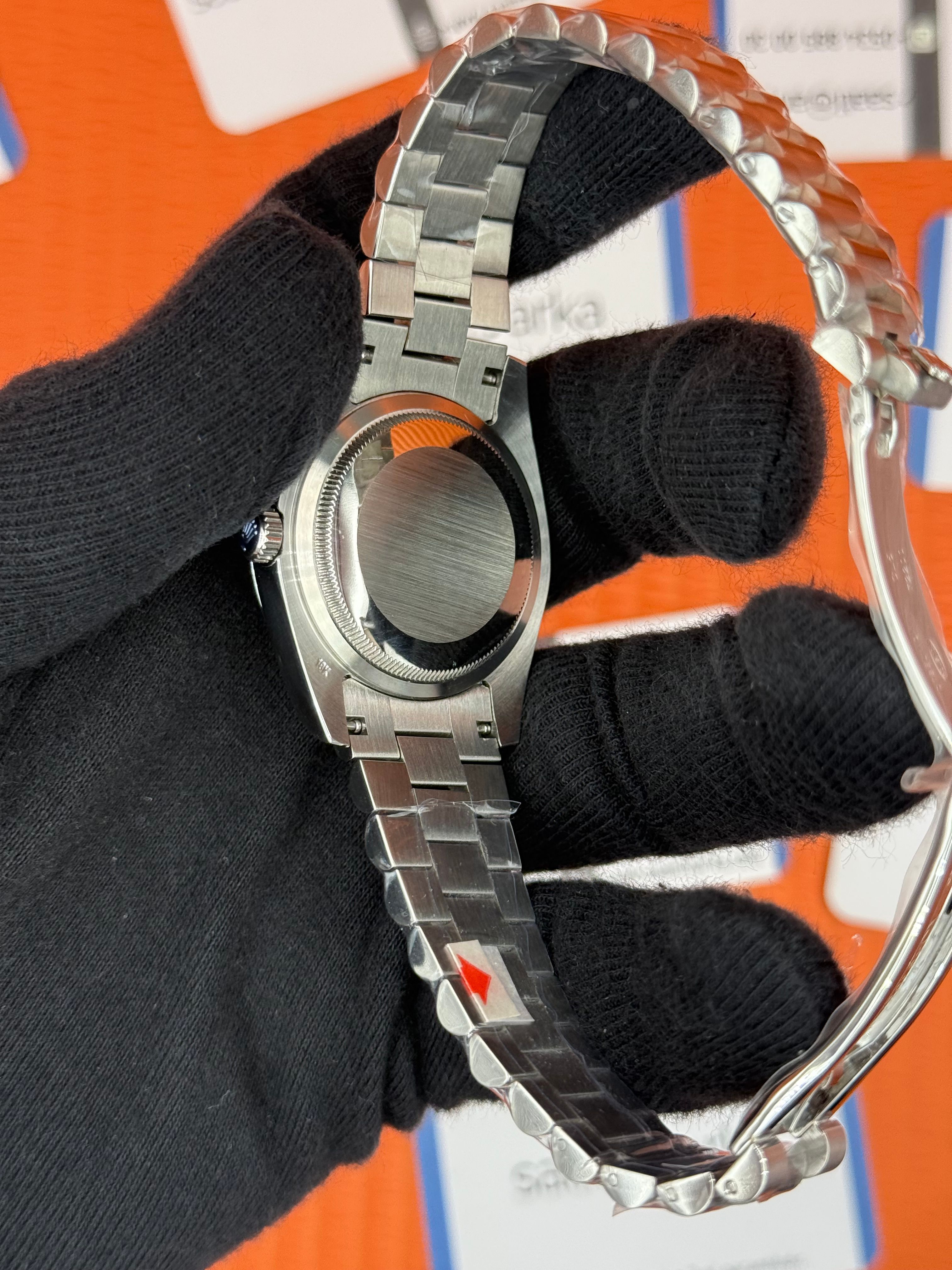 ROELX day date 36mm pembe roma rakamlı kadran silver kasa kordon president 