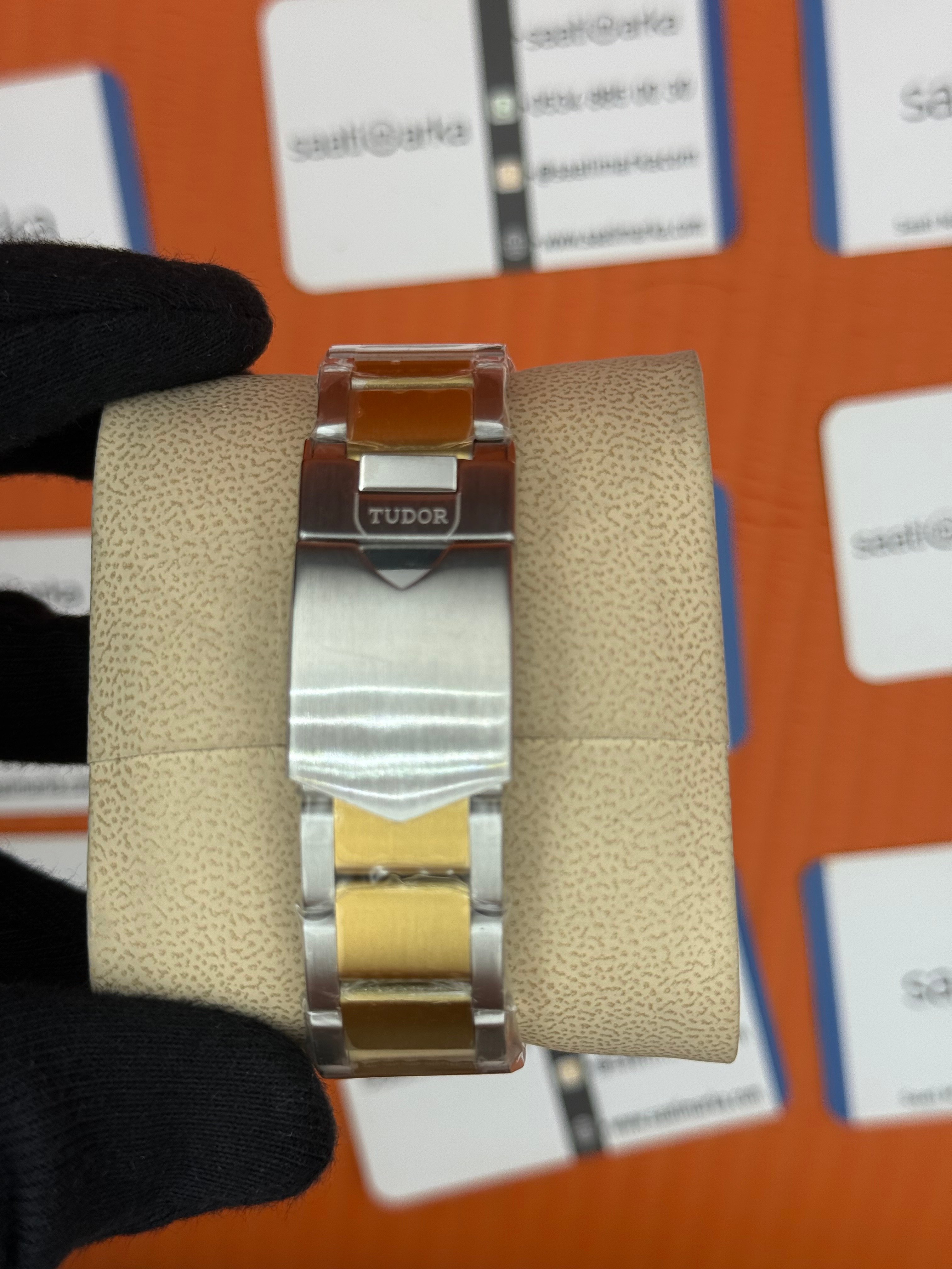 TUDOR black bey şampanya kadran gold silver kasa kordon 41mm erkek kol saati