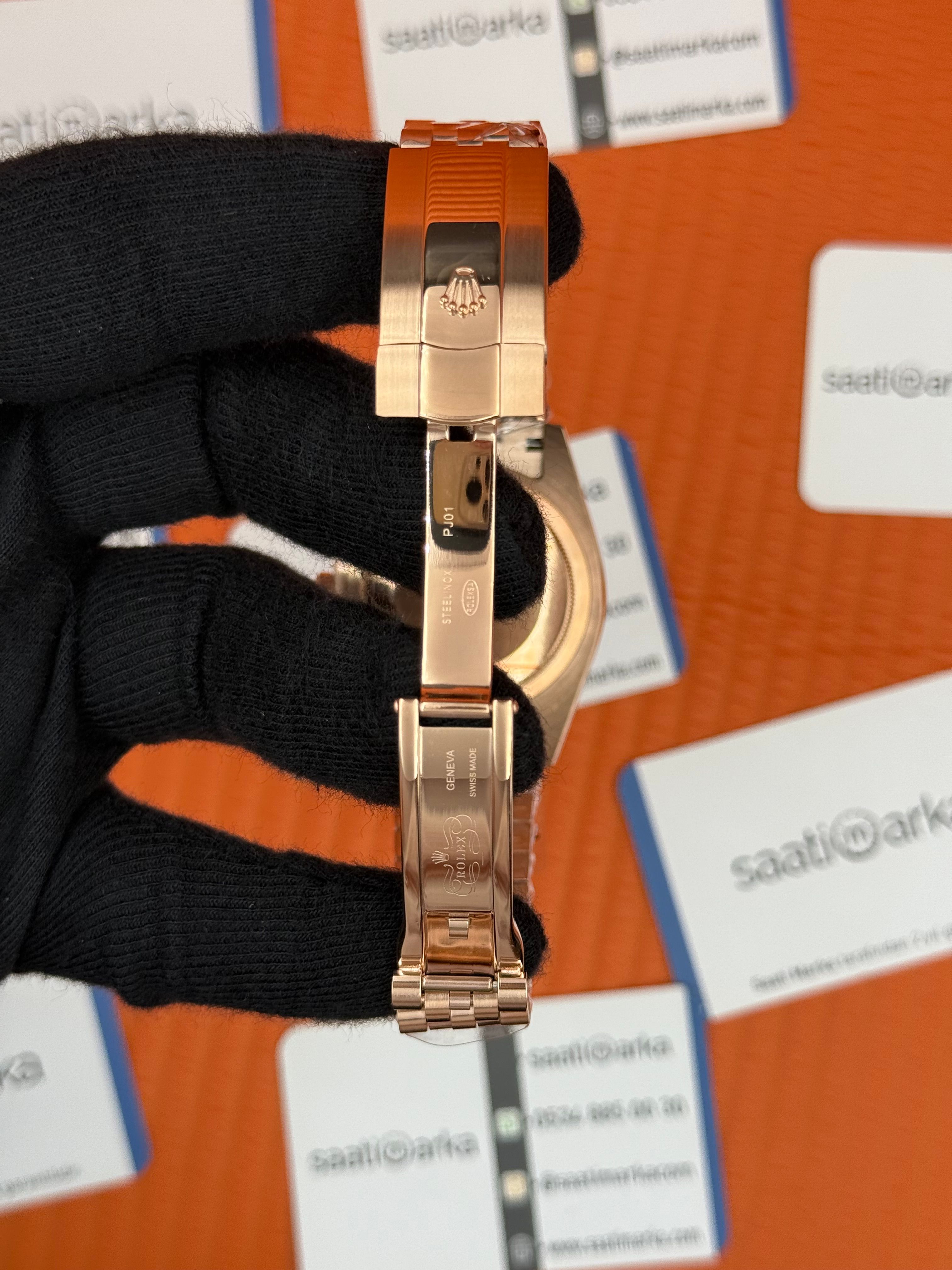 ROLEX Sky Dweller gray dial jubilee kordon rose kasa-kordon