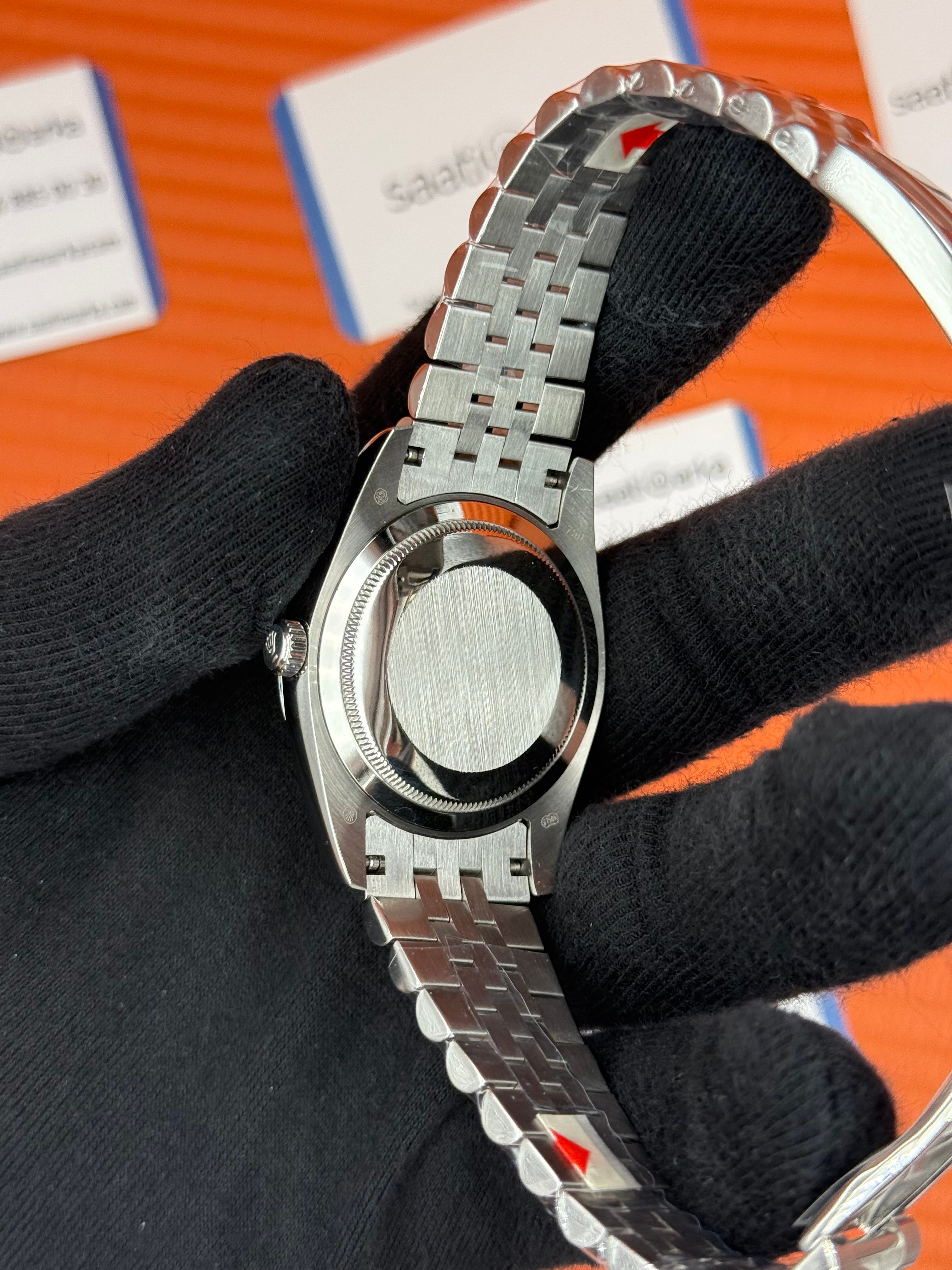 ROLEX Day Date sedefli gri kadran silver jubilee kordon