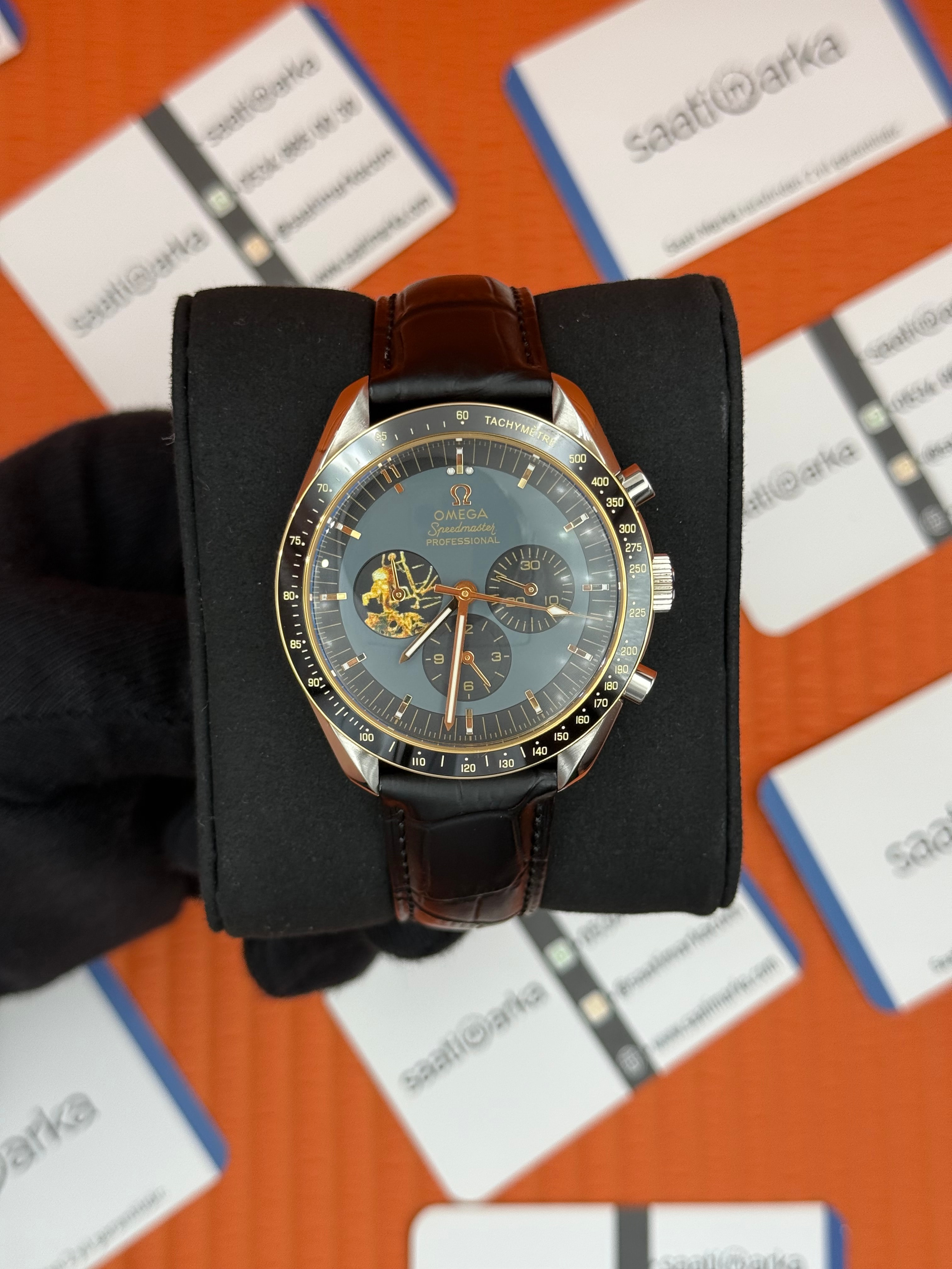 OMEGA SPEEDMASTER PORFESSIONAL DERİ SİYAH KORDON