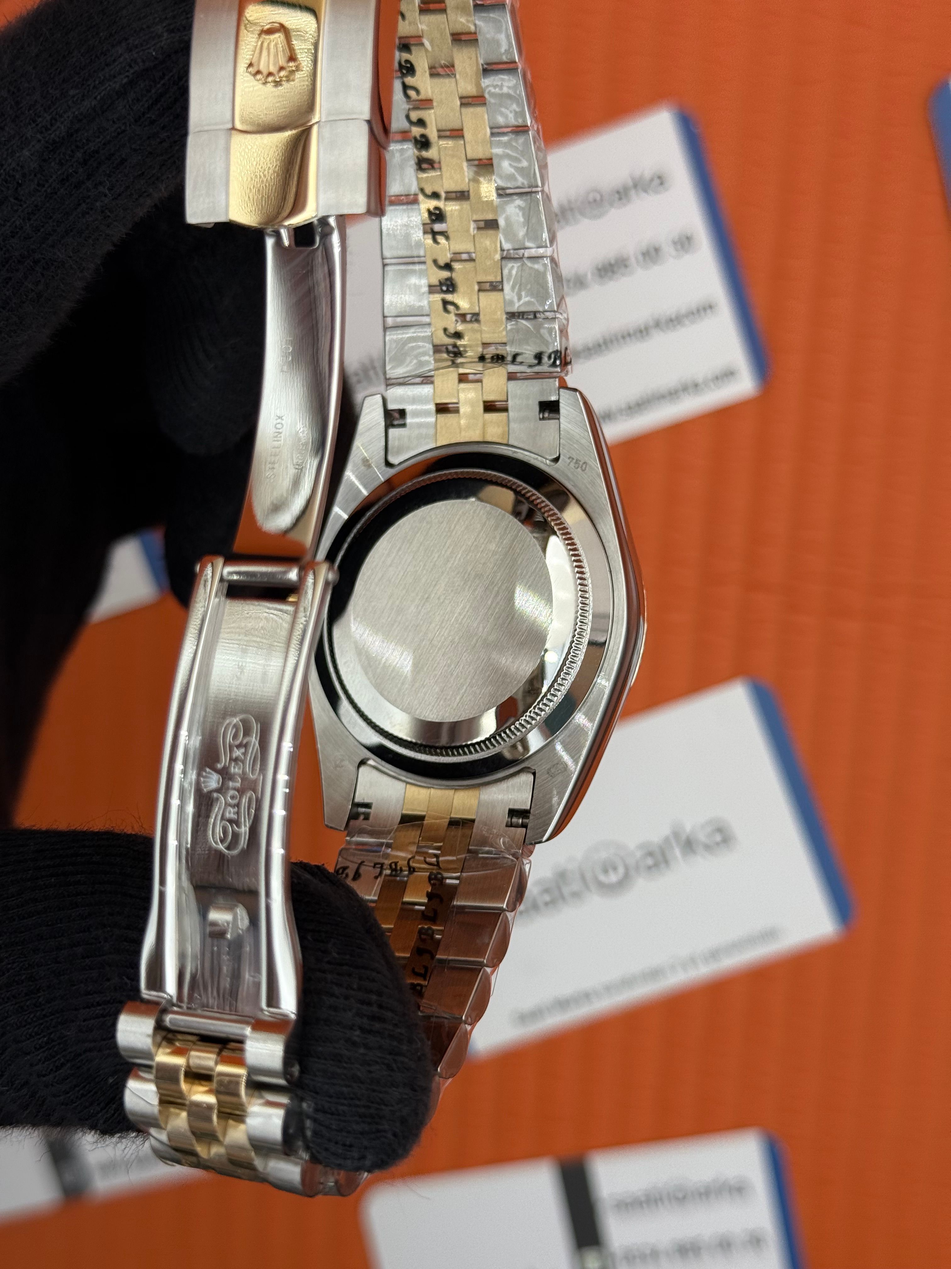 ROLEX Datejust baget taşlı champagne dial gold-silver jubilee kordon