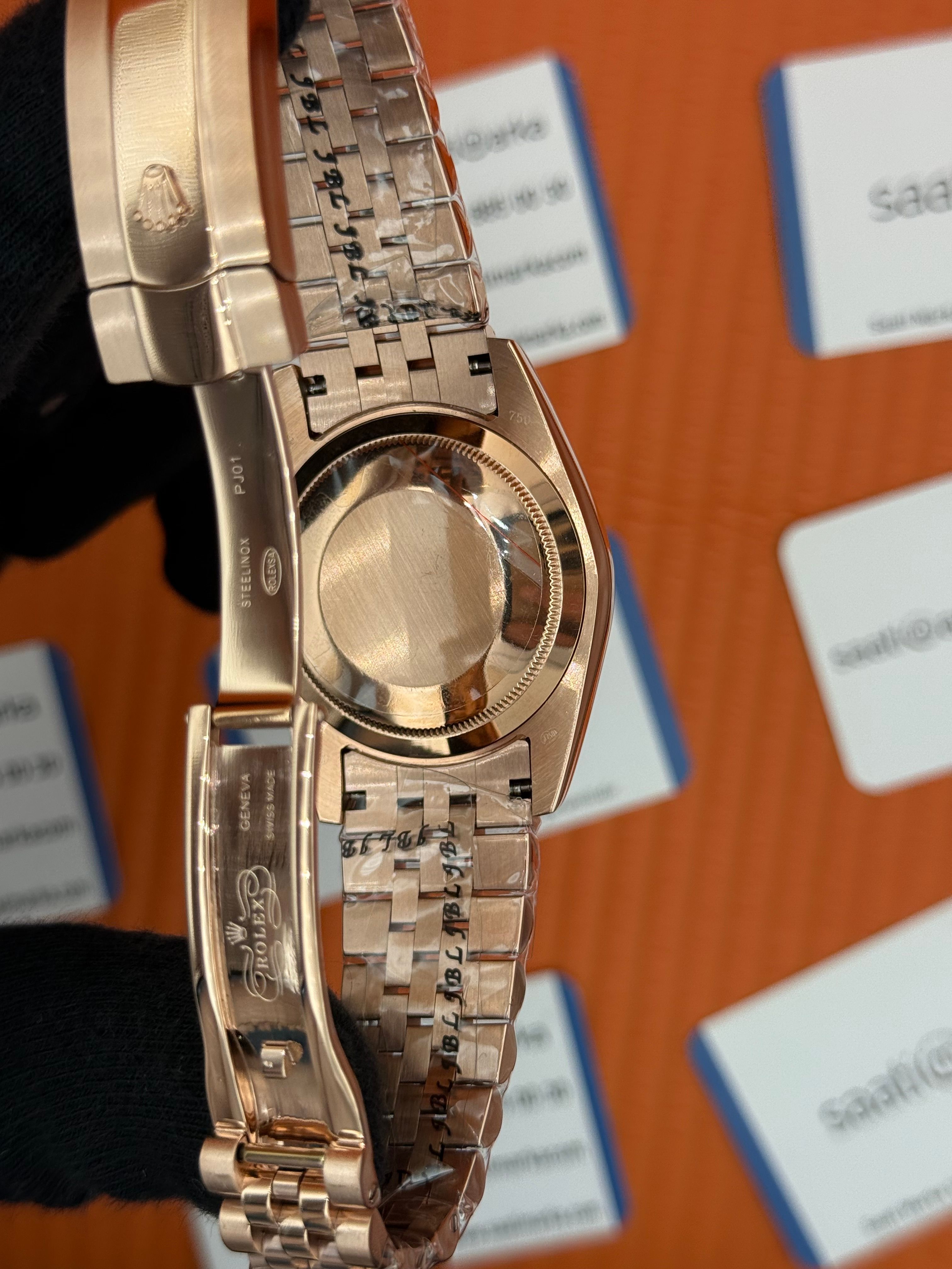 ROLEX Datejust rose dial rose jubilee kordon