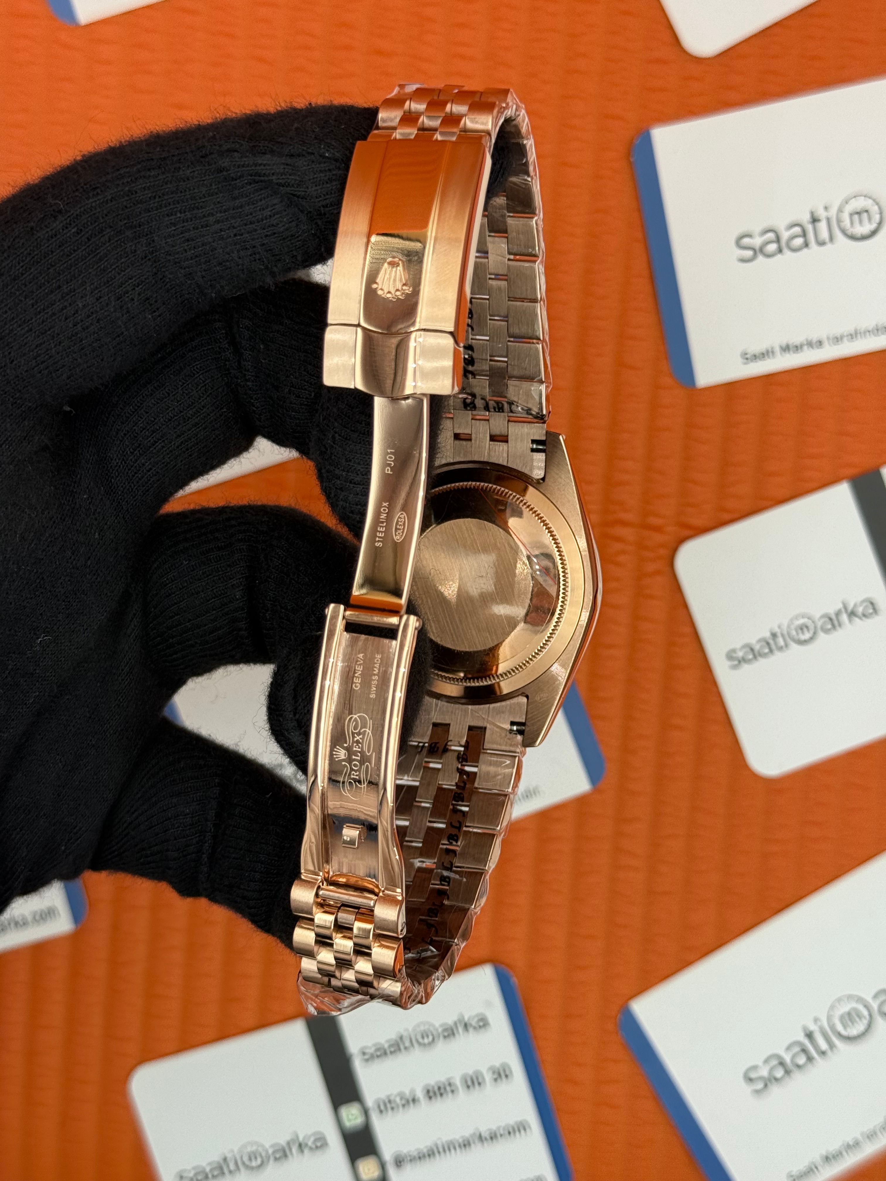 ROLEX Datejust rose dial rose jubilee kordon