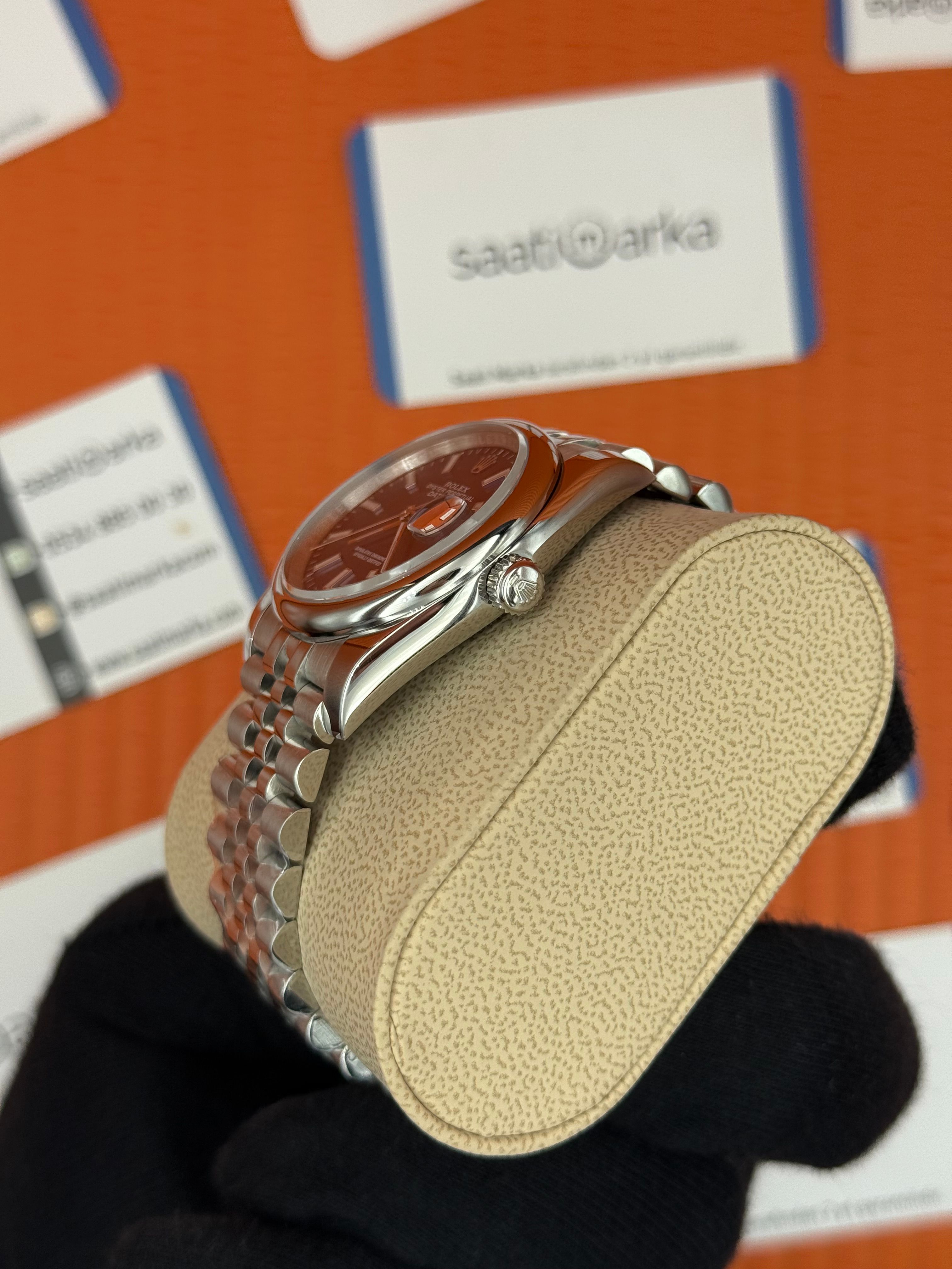 ROLEX datejust 36mm mavi kadran silver jubilee kordon