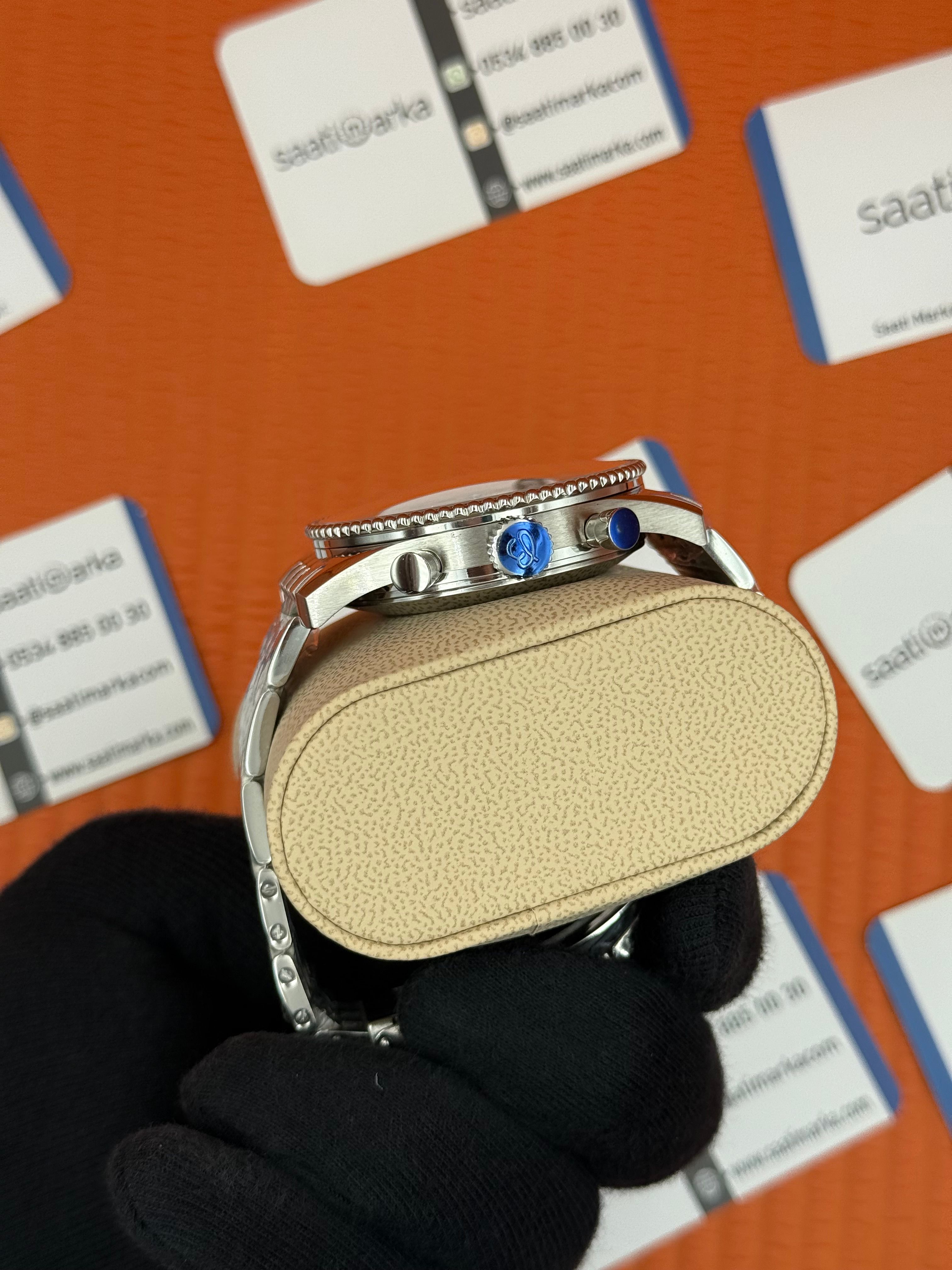 BREITLING Navitimer lacivert kadran silver kasa-kordon