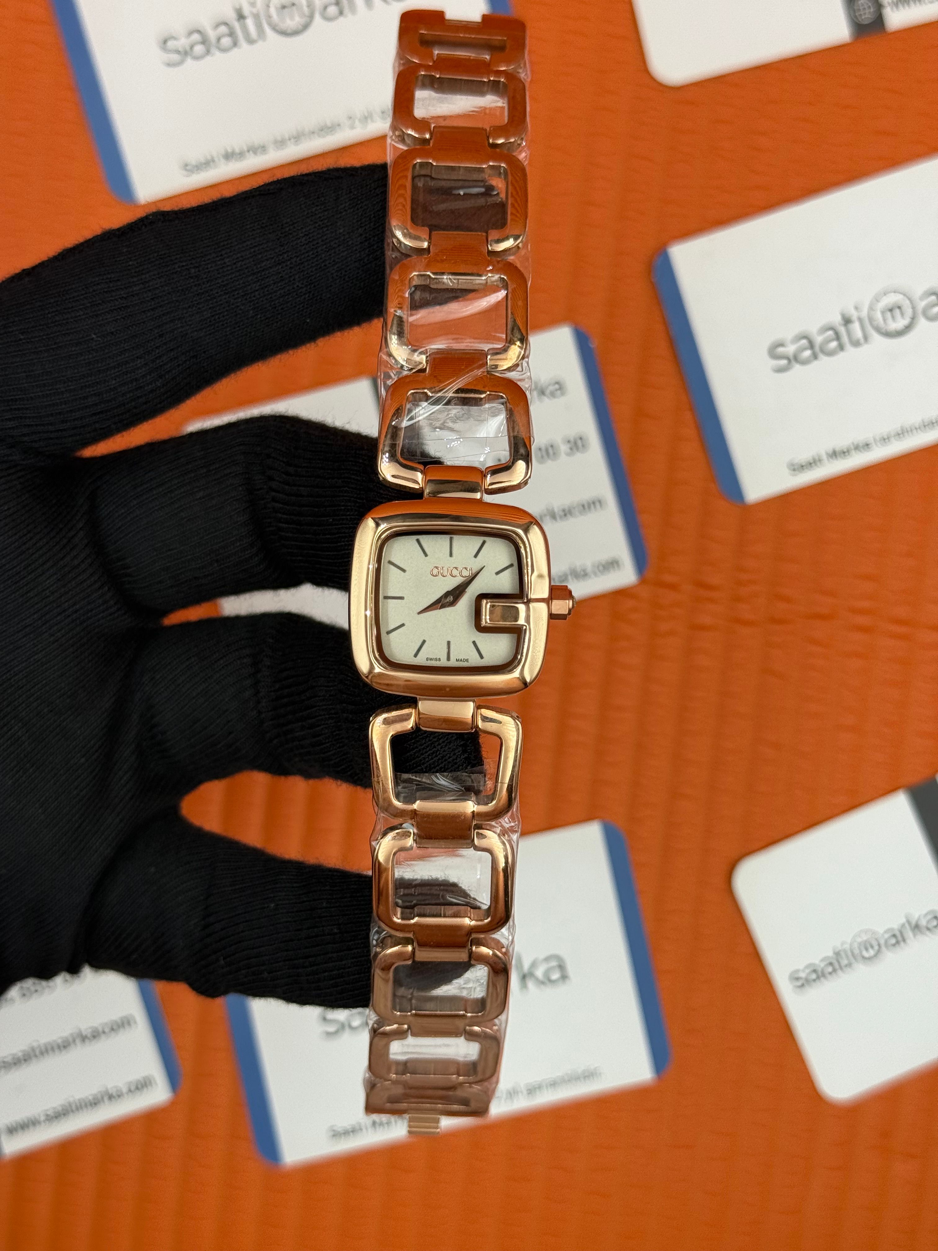 GUCCI YA125511 rose kasa kordon gri kadran