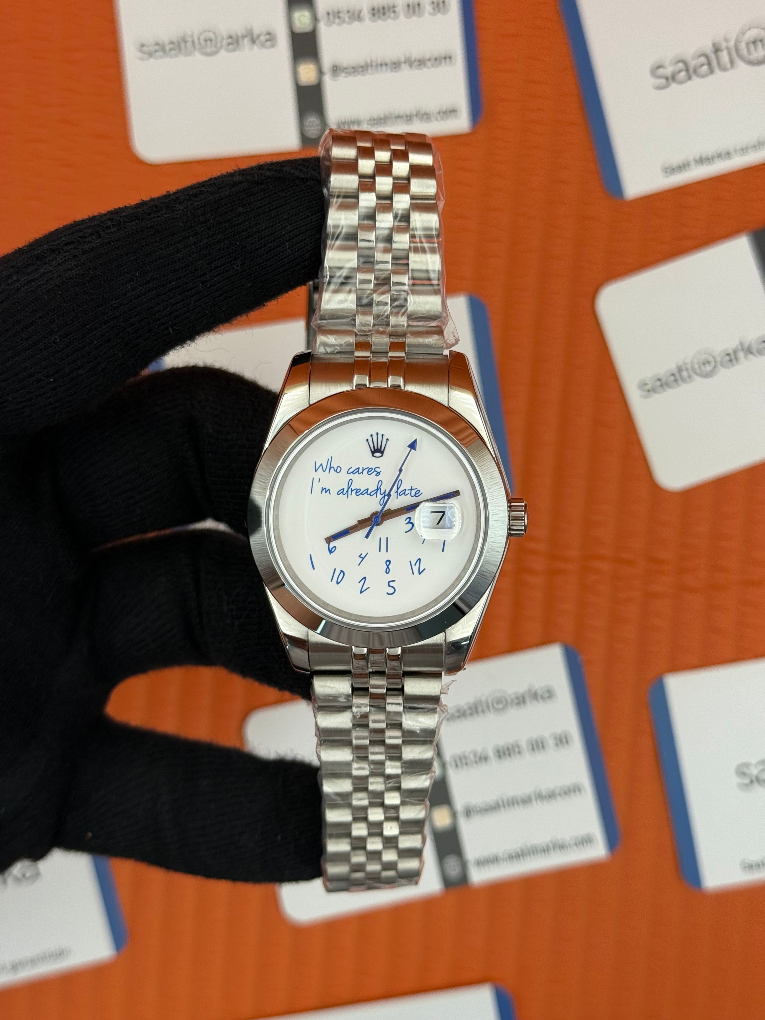 ROLEX Who cares white dial silver jubilee kordon