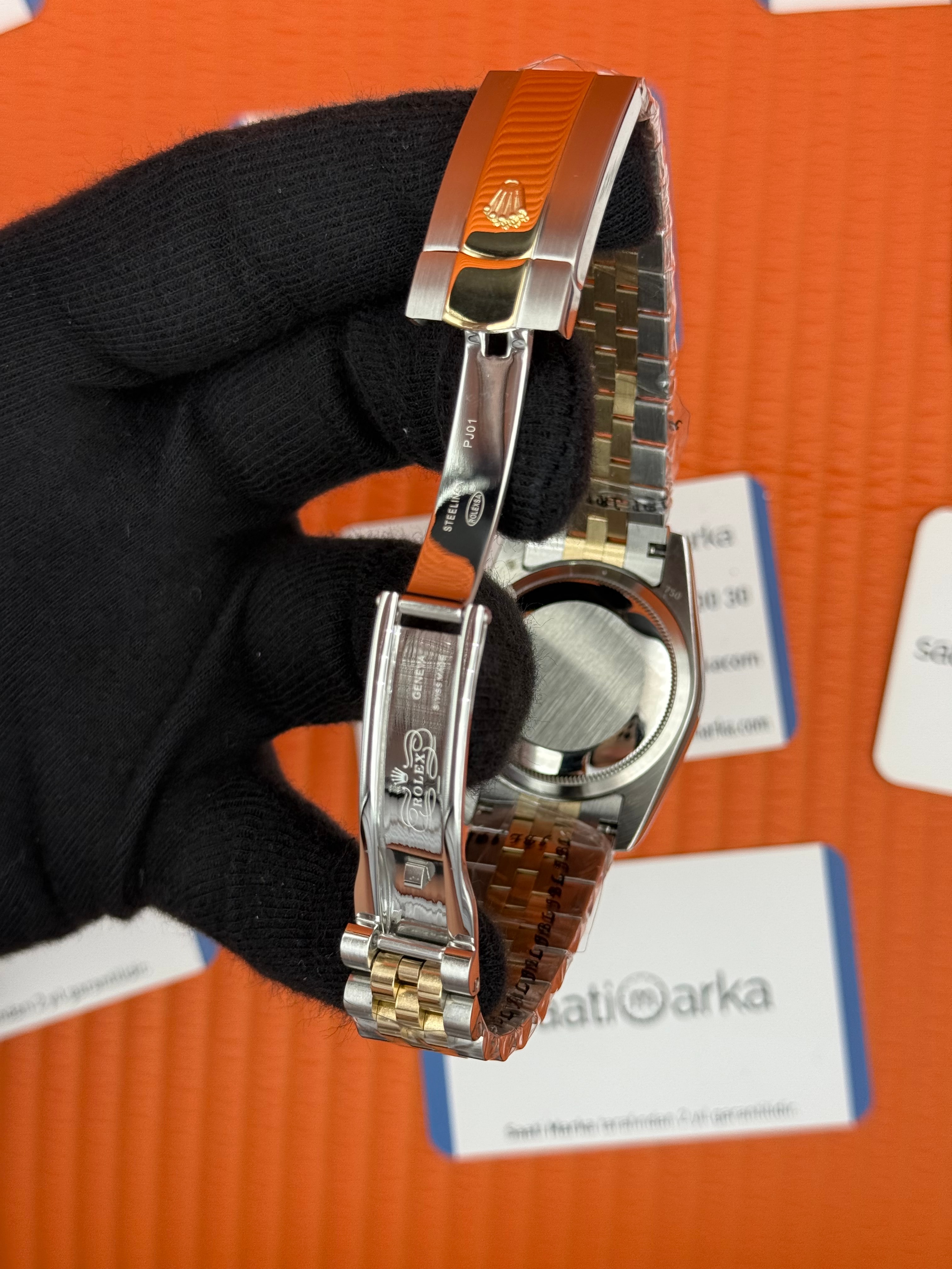 ROLEX datejust 36mm kadın kol saati yeşil kadran jubilee kordon