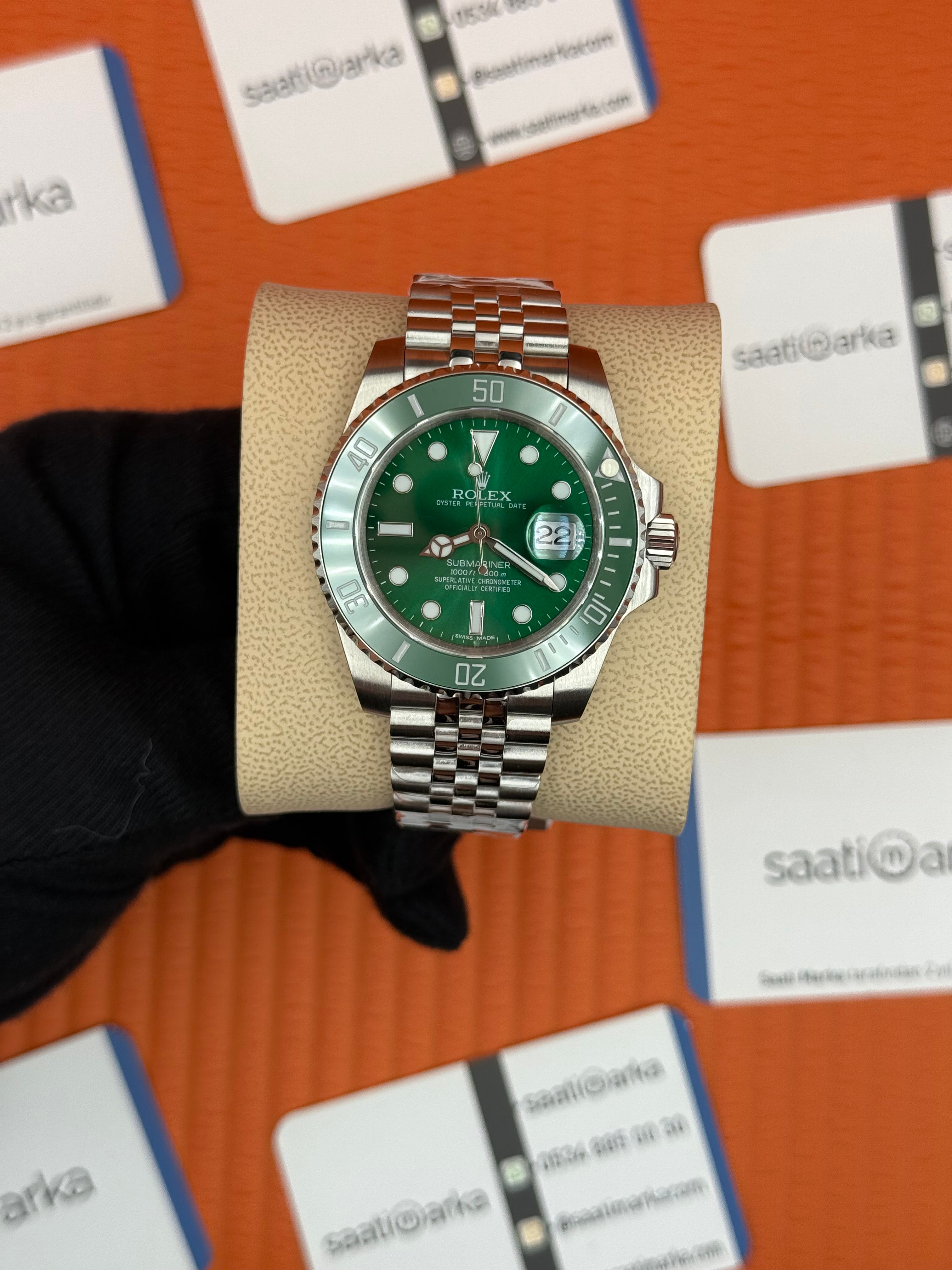 ROLEX Submariner hulk jubille silver kordon