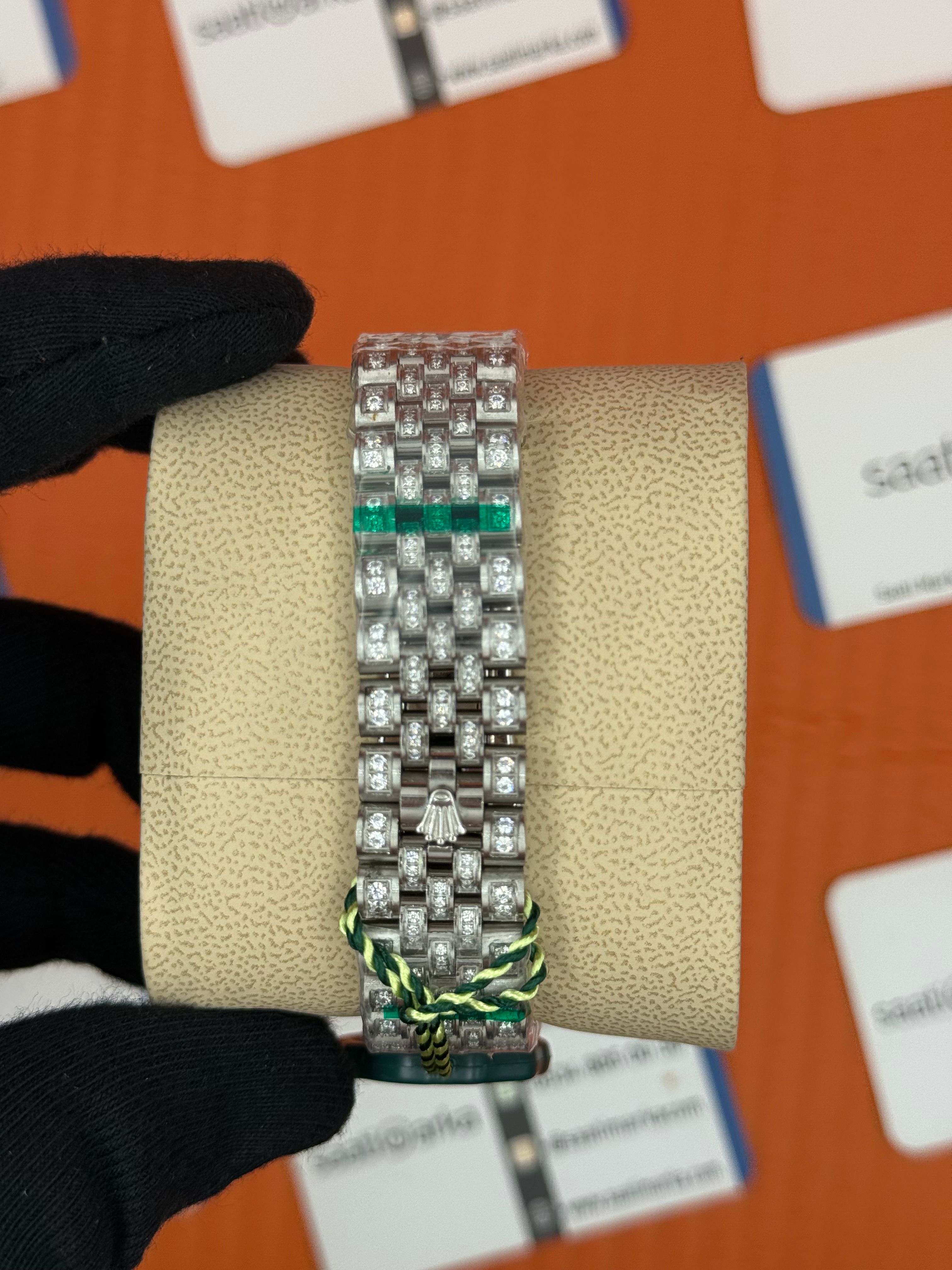 ROLEX Datejust full diamond 41mm silver