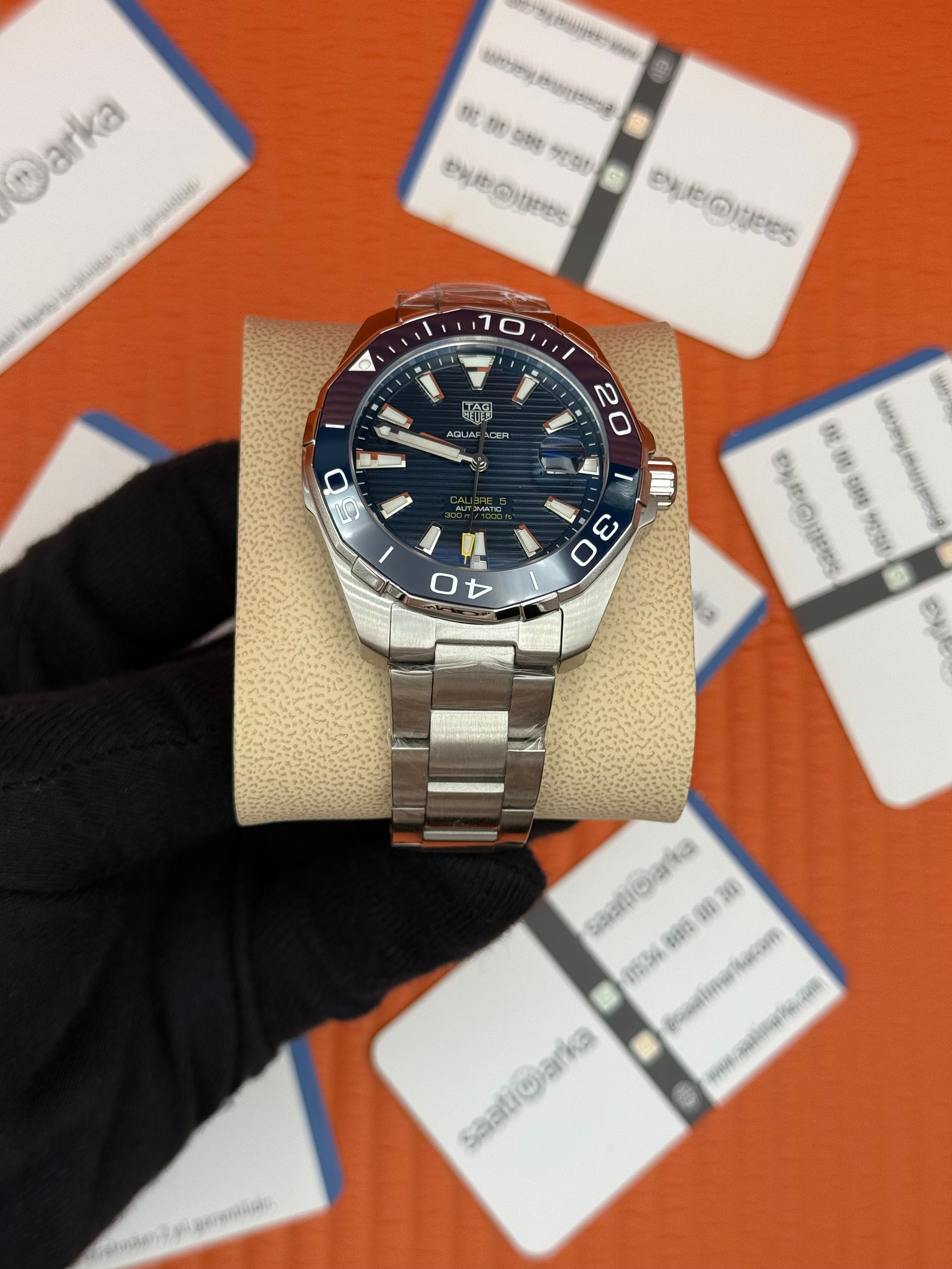 TAGHEUER GALİBRE 5 AQUARACER MAVİ KADRAN MAVİ BEZEL