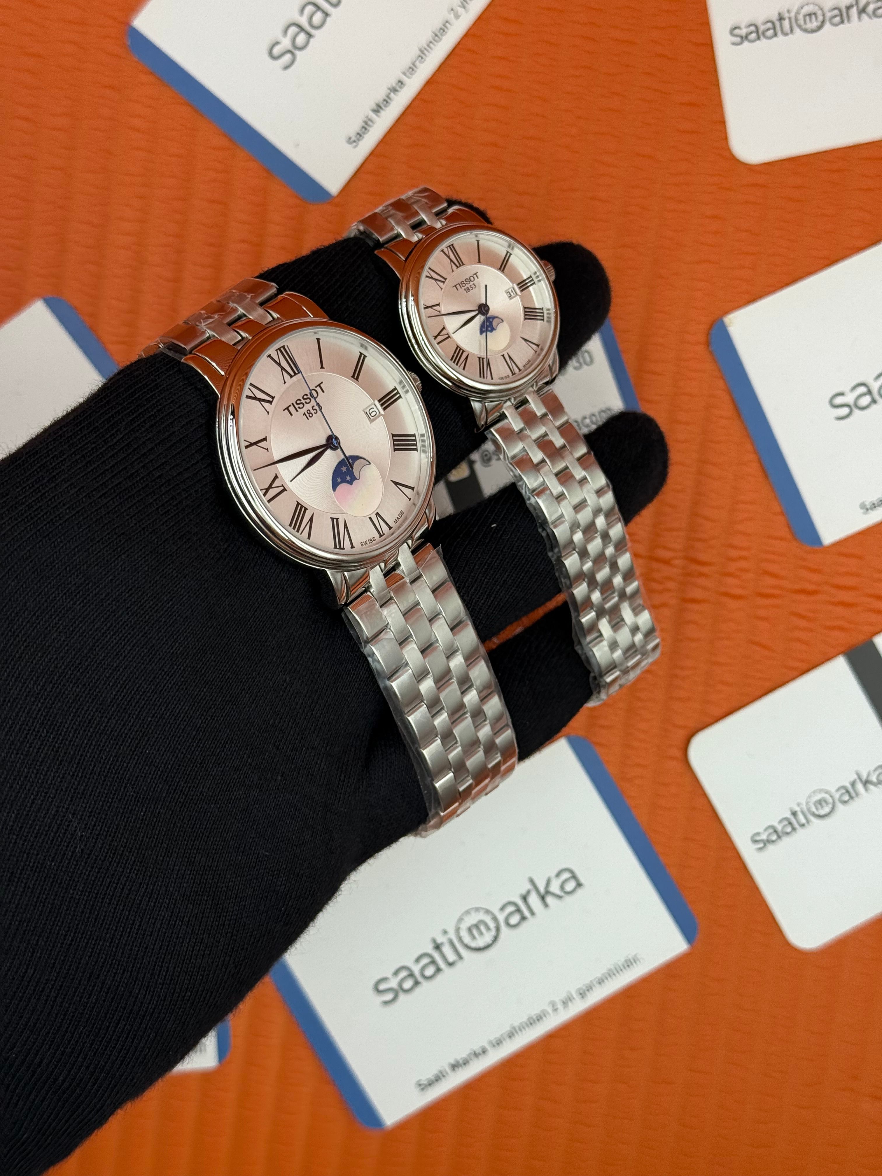 TISSOT ÇİFT KOMBİNİ carson premium gent moonphase