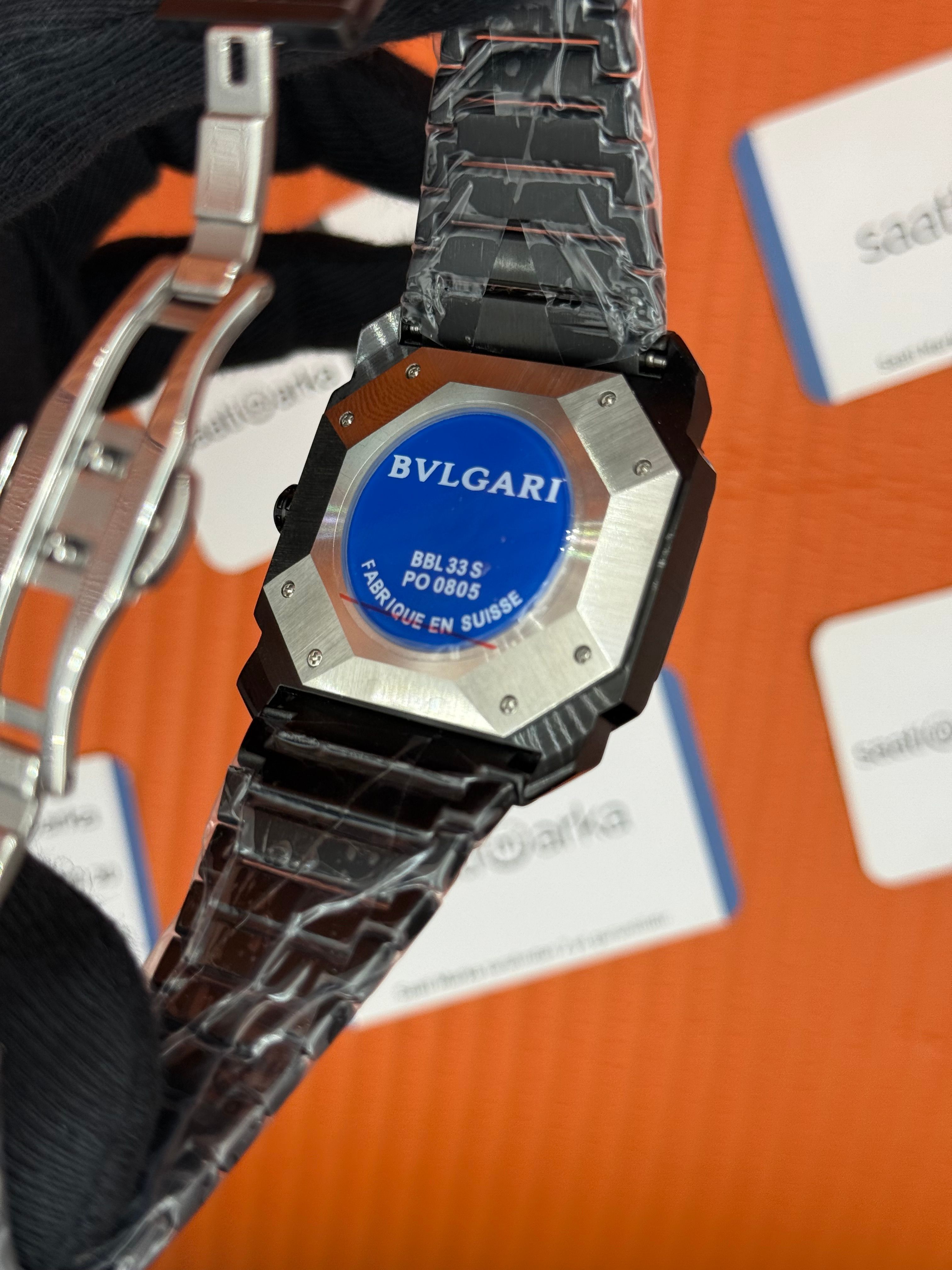 BVLGARI OCTO finisimo yeşil dial siyah kasa kordon