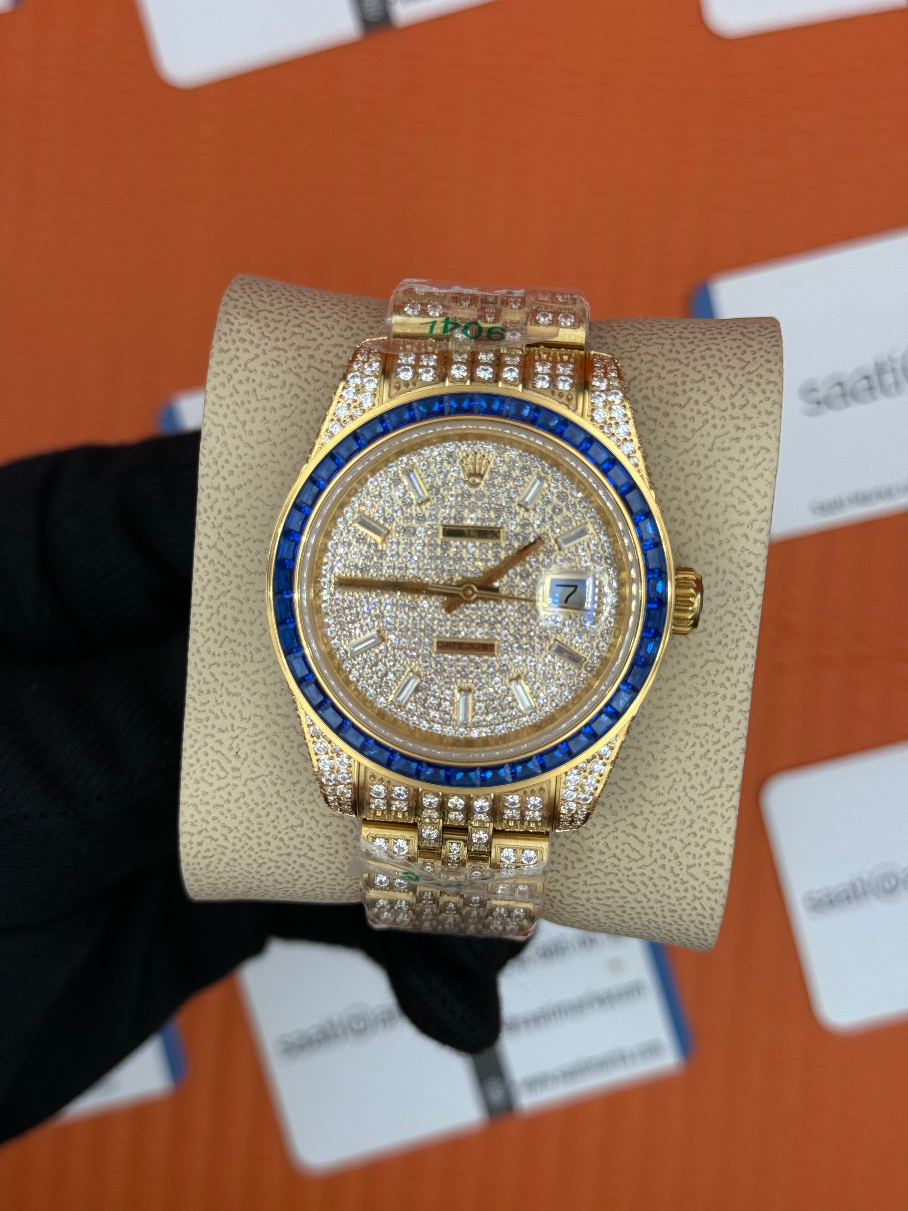ROLEX Datejust full diamond 41mm gold