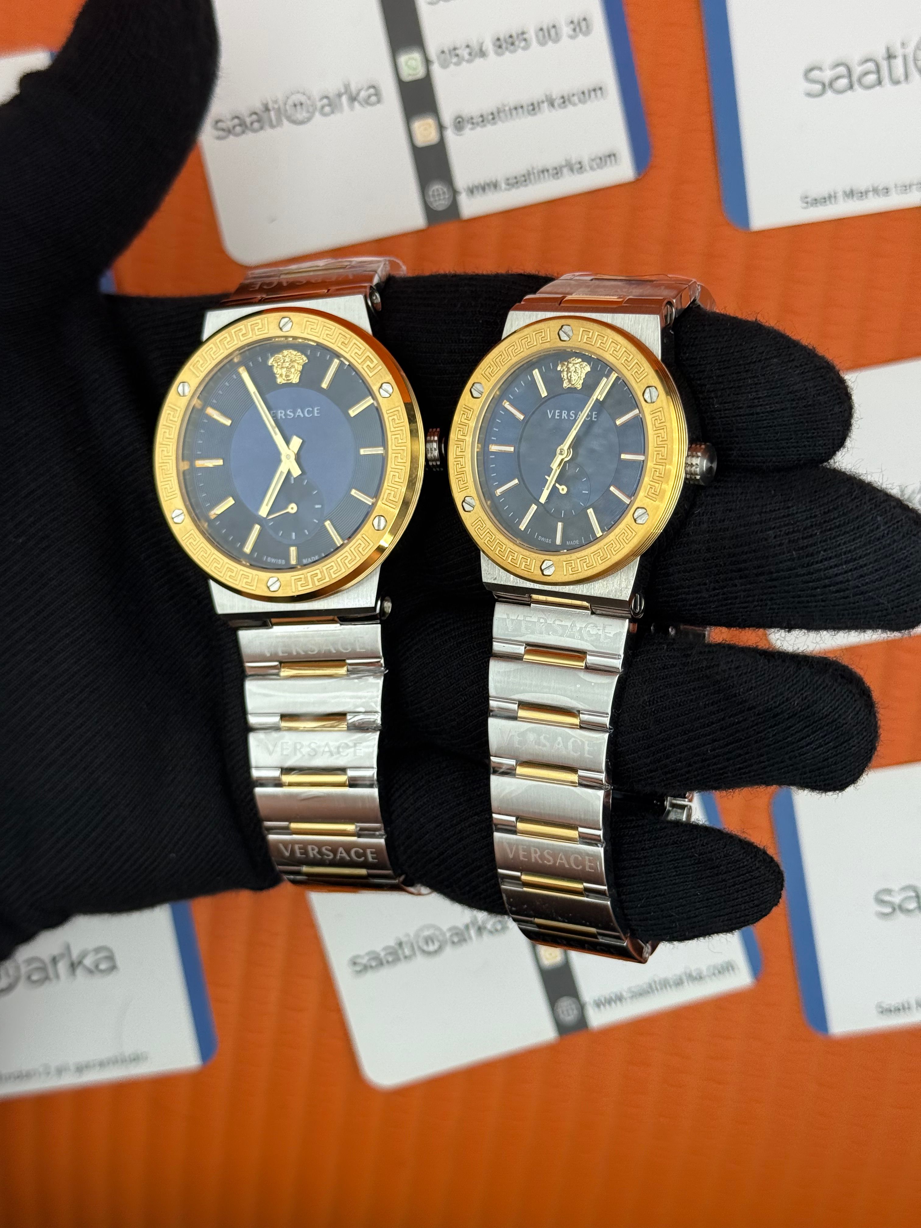 VERSACE çift kombini kadın 35mm erkek 43mm 