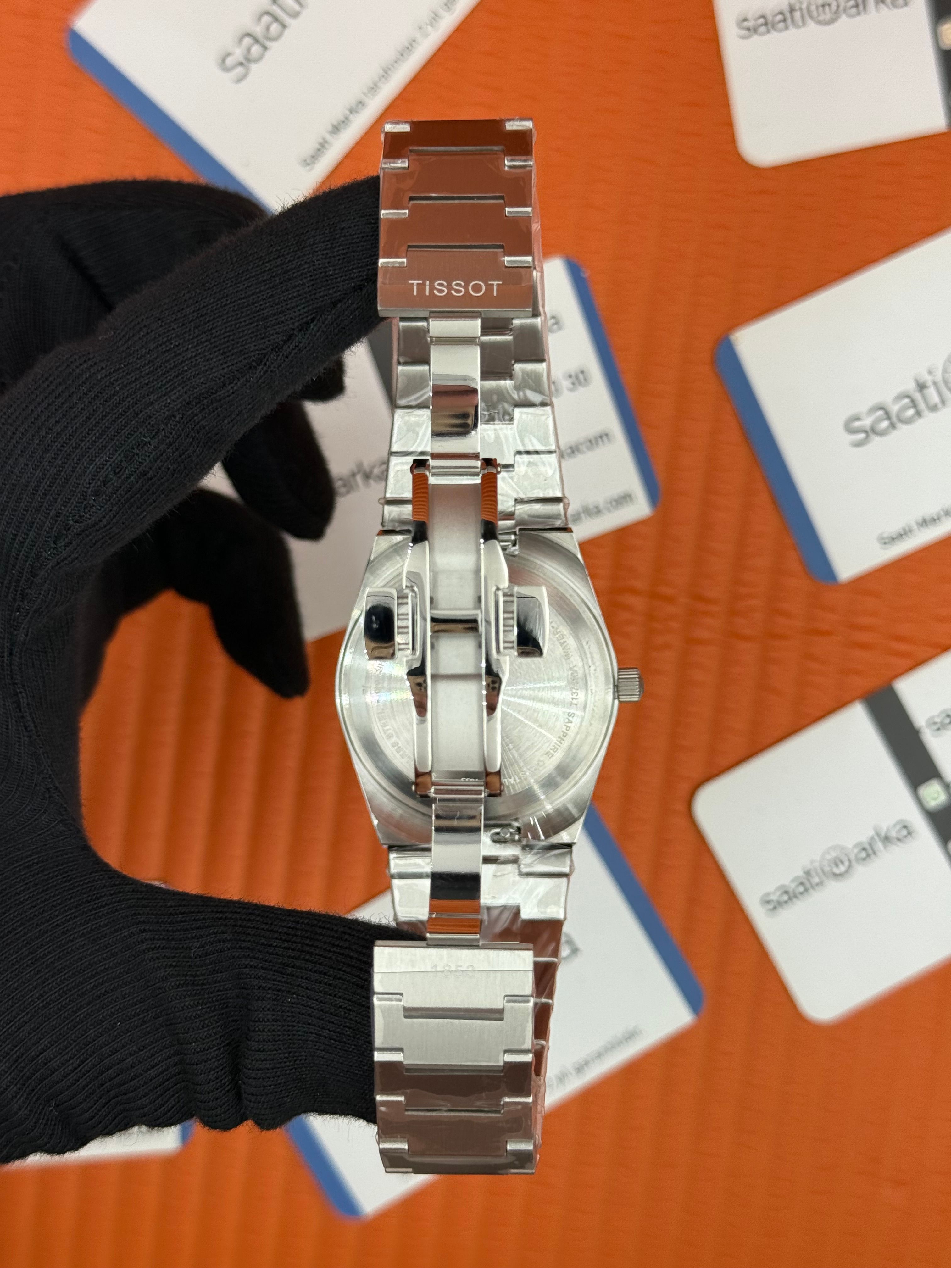 TISSOT PRX 40MM tıffany kadran silver kasa kordon erkek kol saati