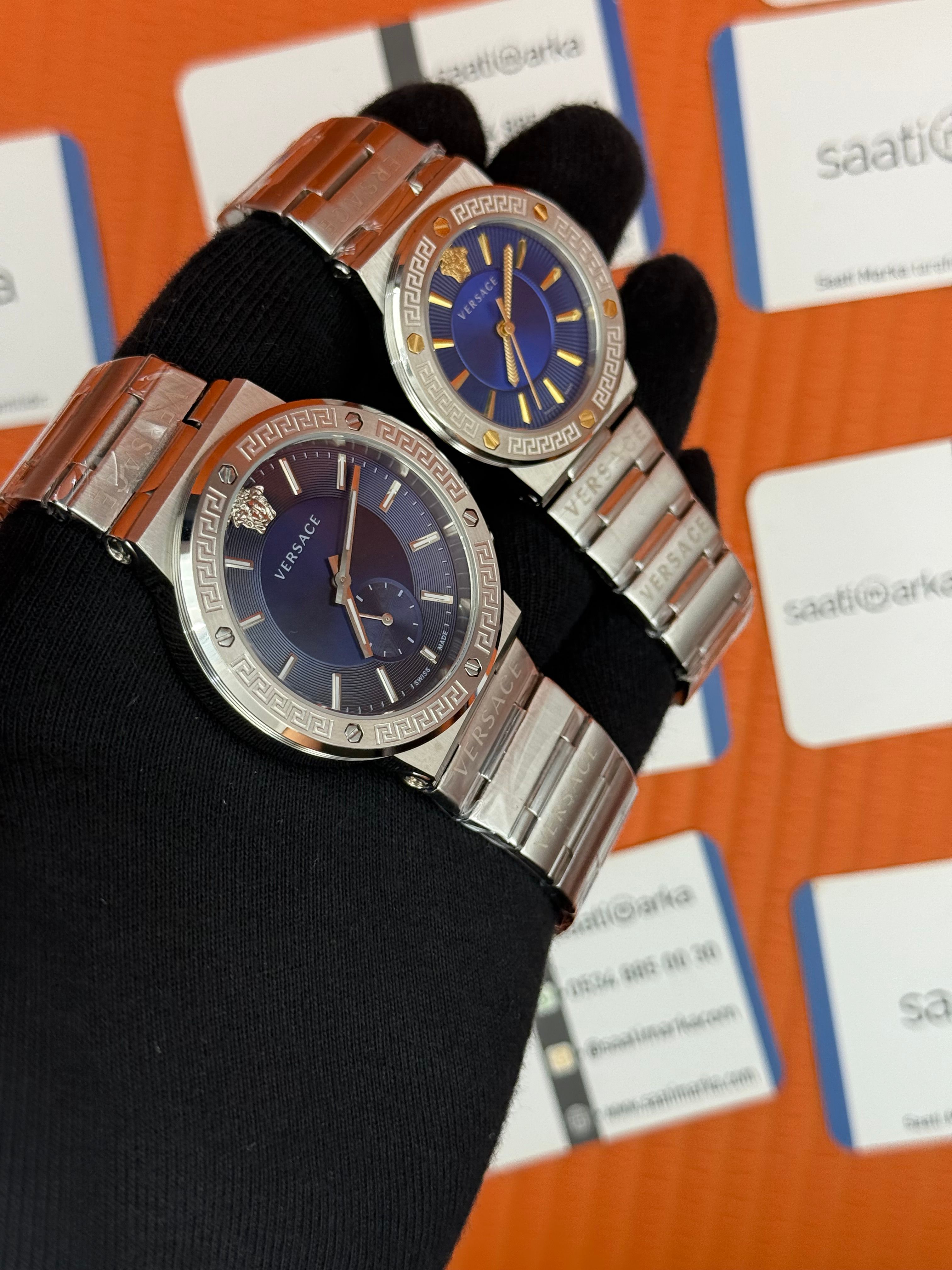 VERSACE çift kombini kadın 35mm erkek 43mm