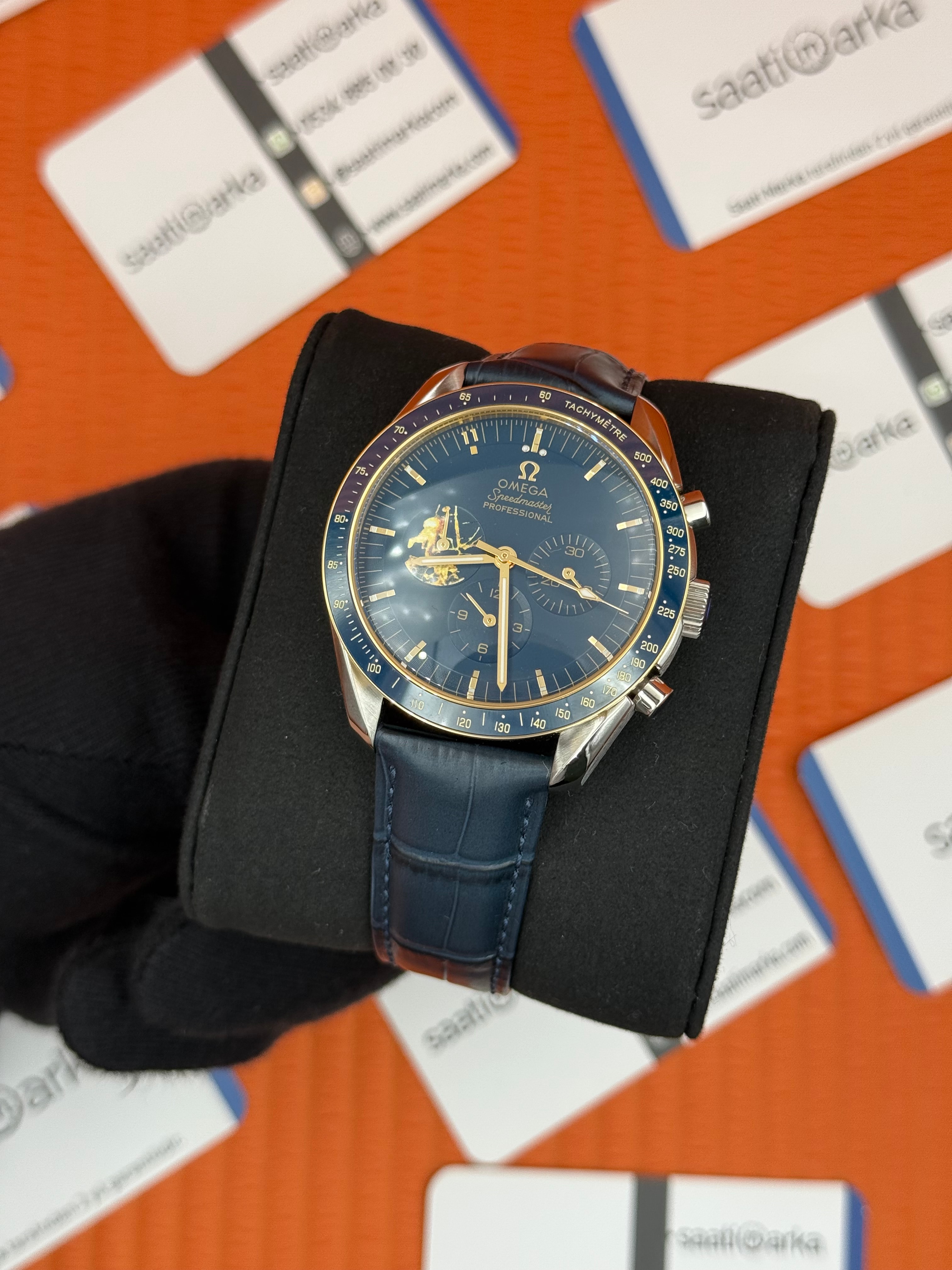 OMEGA SPEEDMASTER LACİVERT KORDON LACİVERT KADRAN