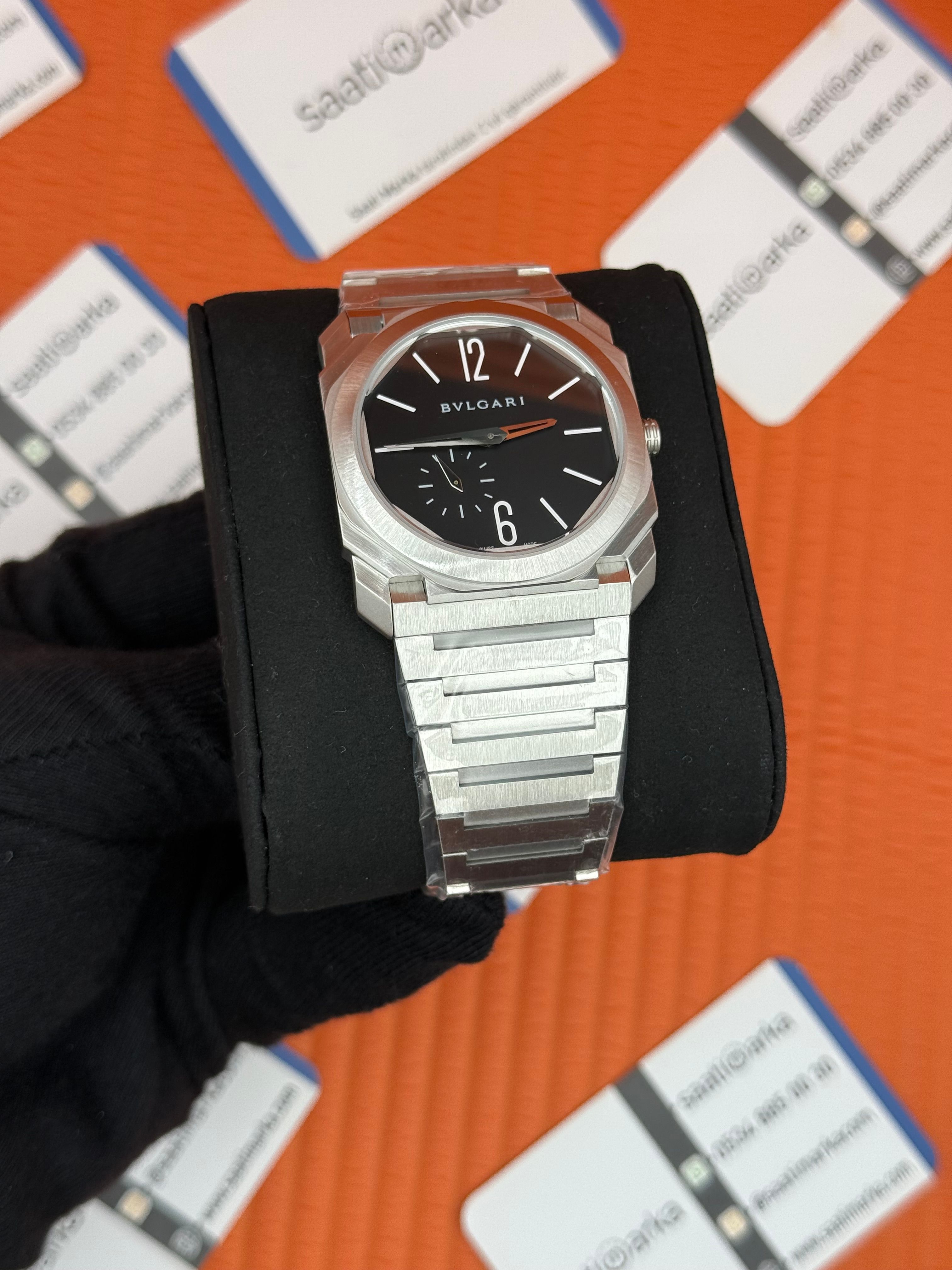 BVLGARI OCTO SİYAH KADRAN 