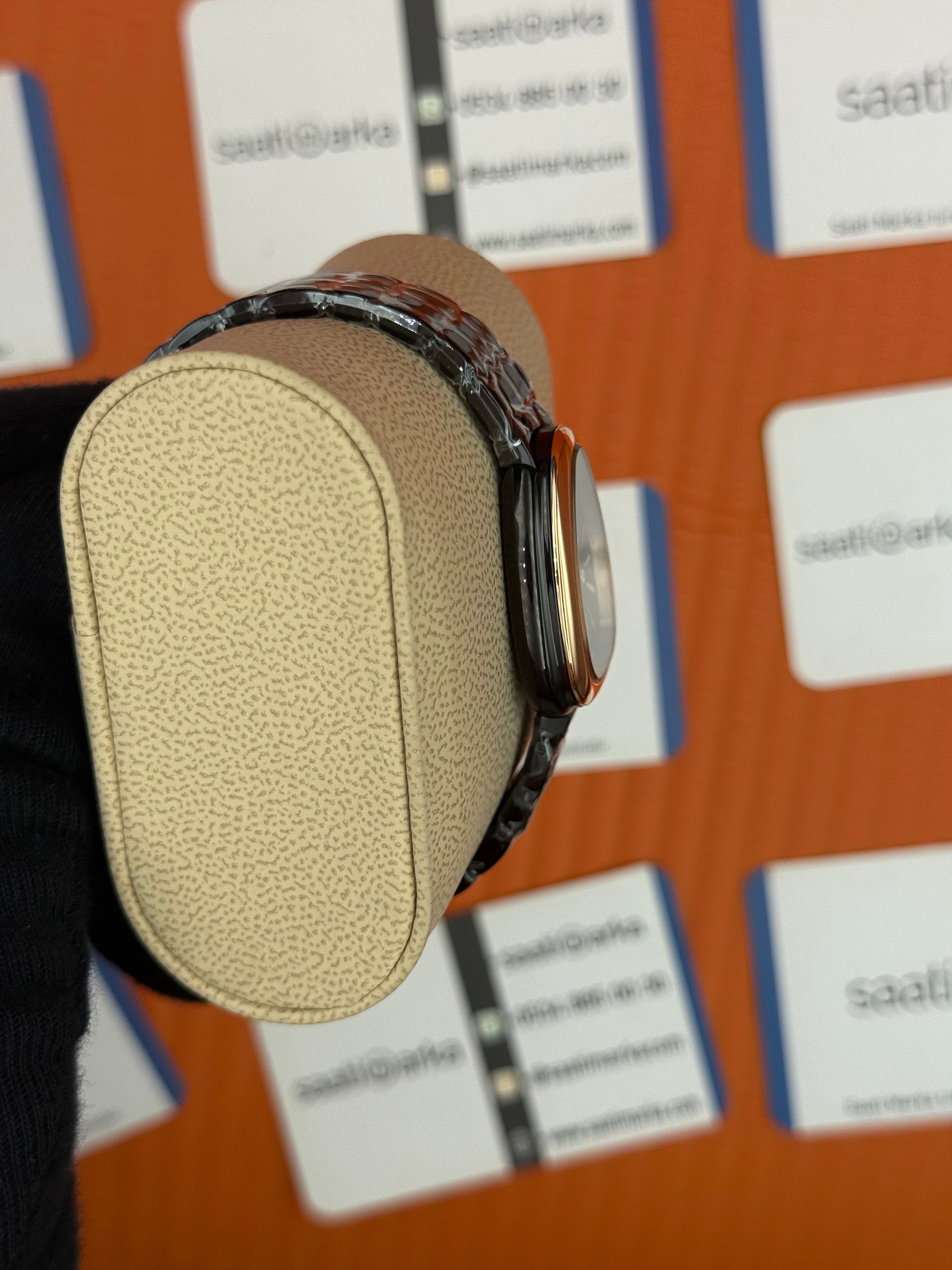 BVLGARİ serpenti seduttori siyah kadran rose bezel siyah kasa kordon kadın kol saati