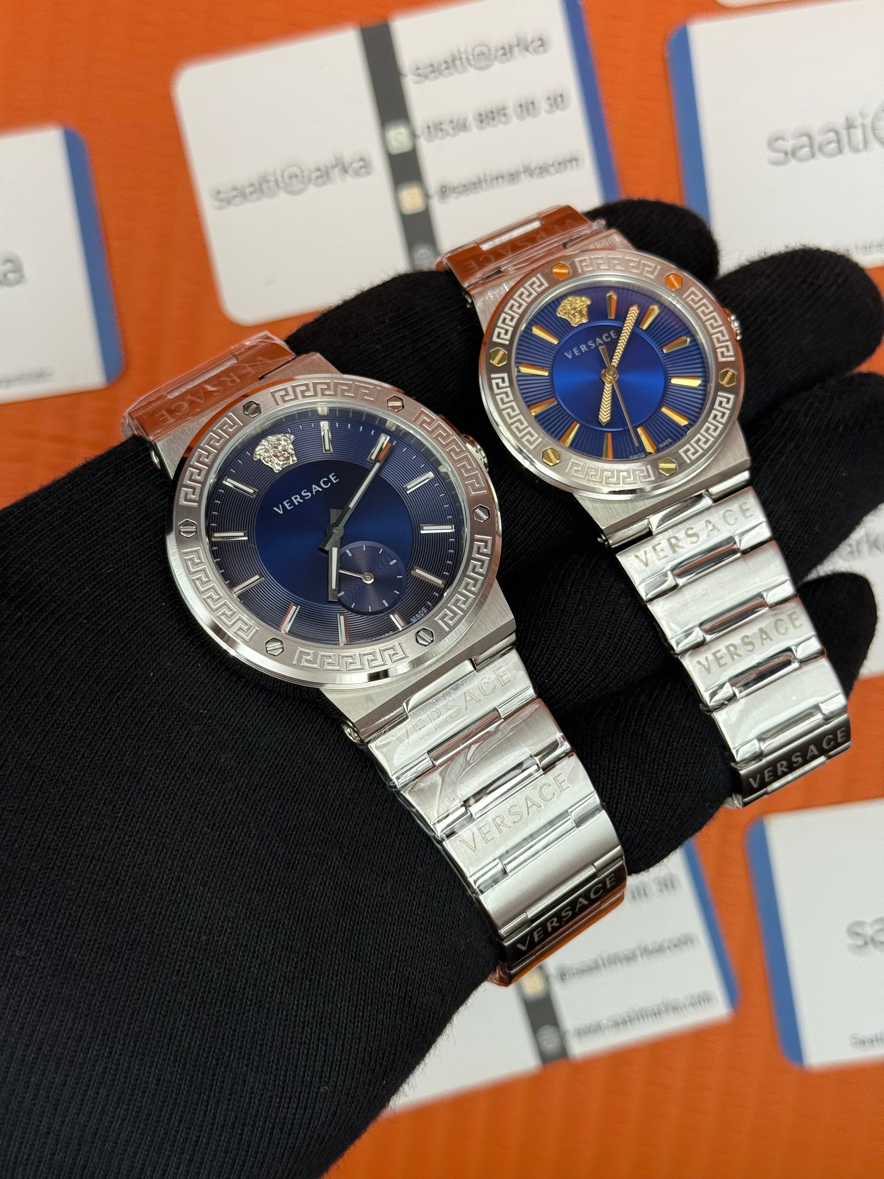 VERSACE çift kombini kadın 35mm erkek 43mm