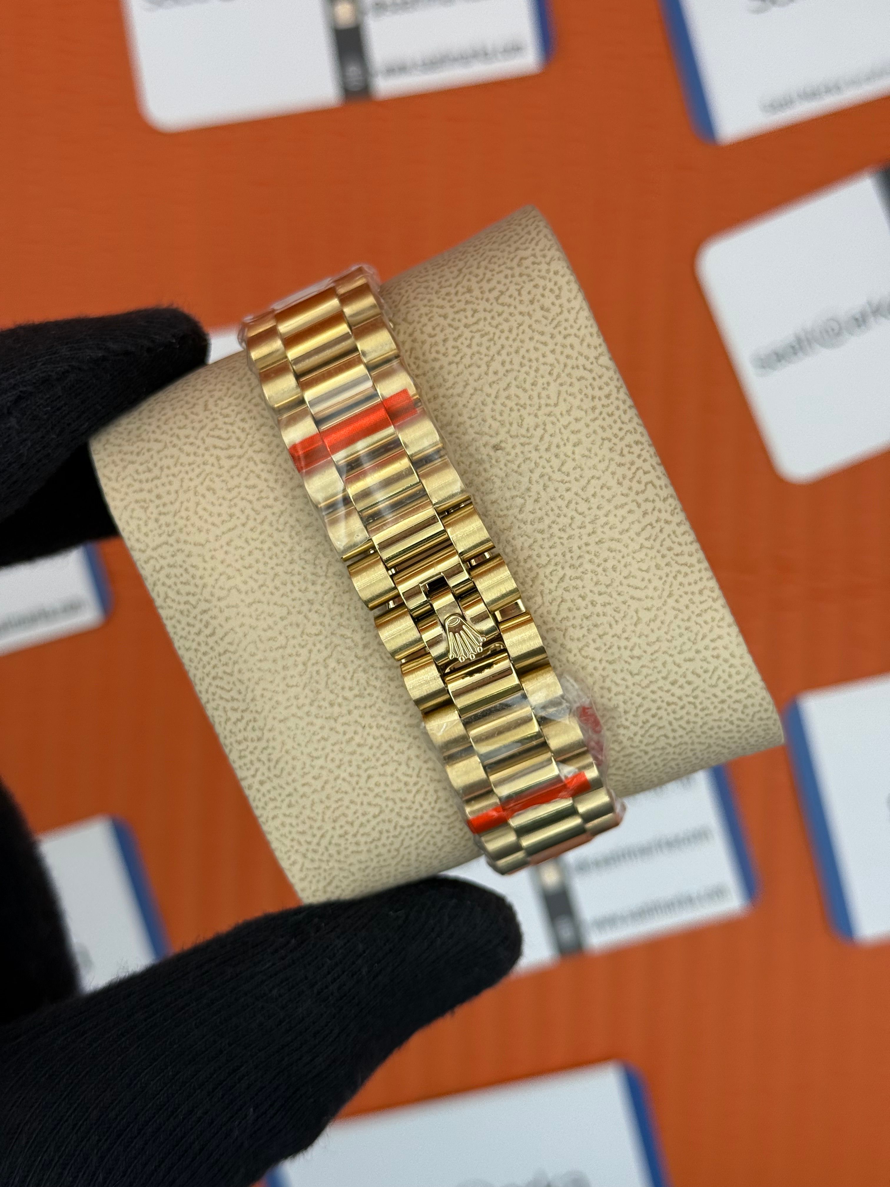 ROLEX Day Date arapça rakamlı buz mavisi kadran gold president kordon