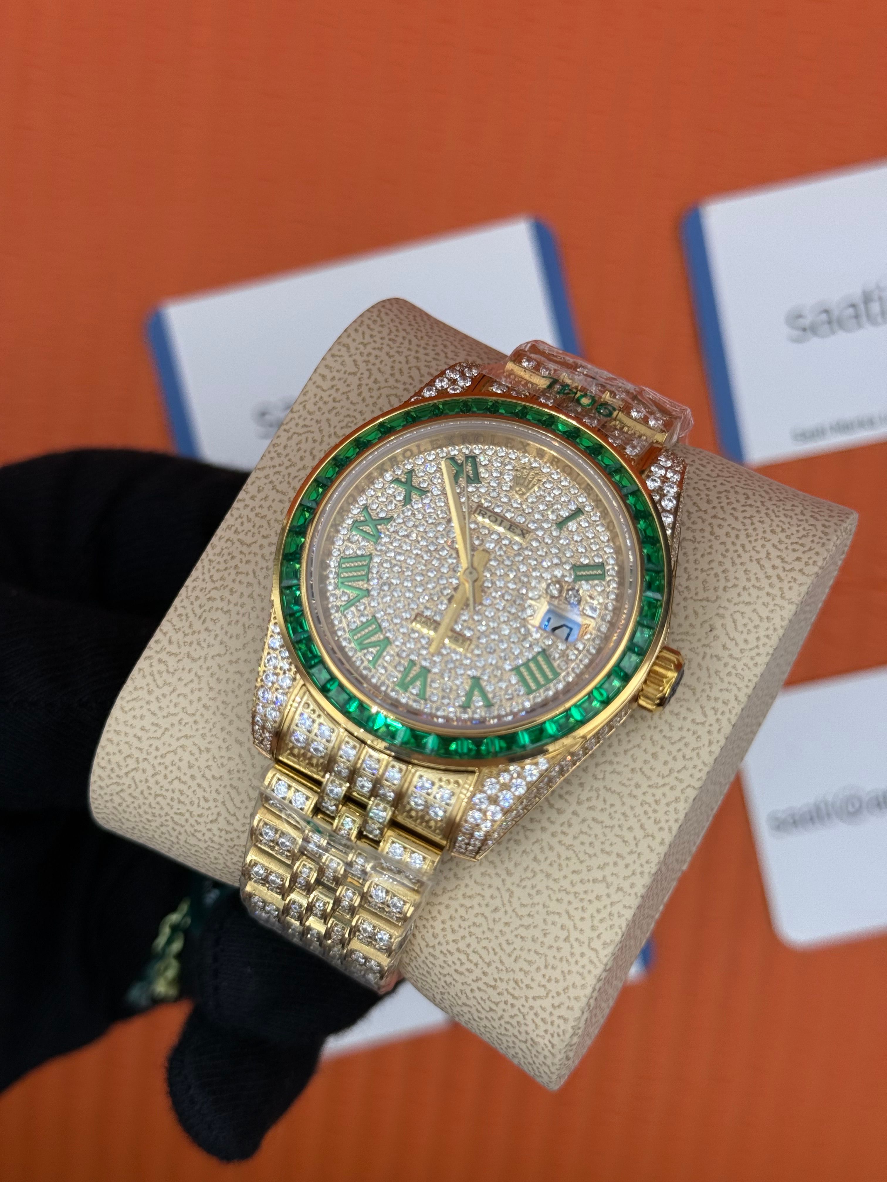 ROLEX Datejust full diamond 41mm gold