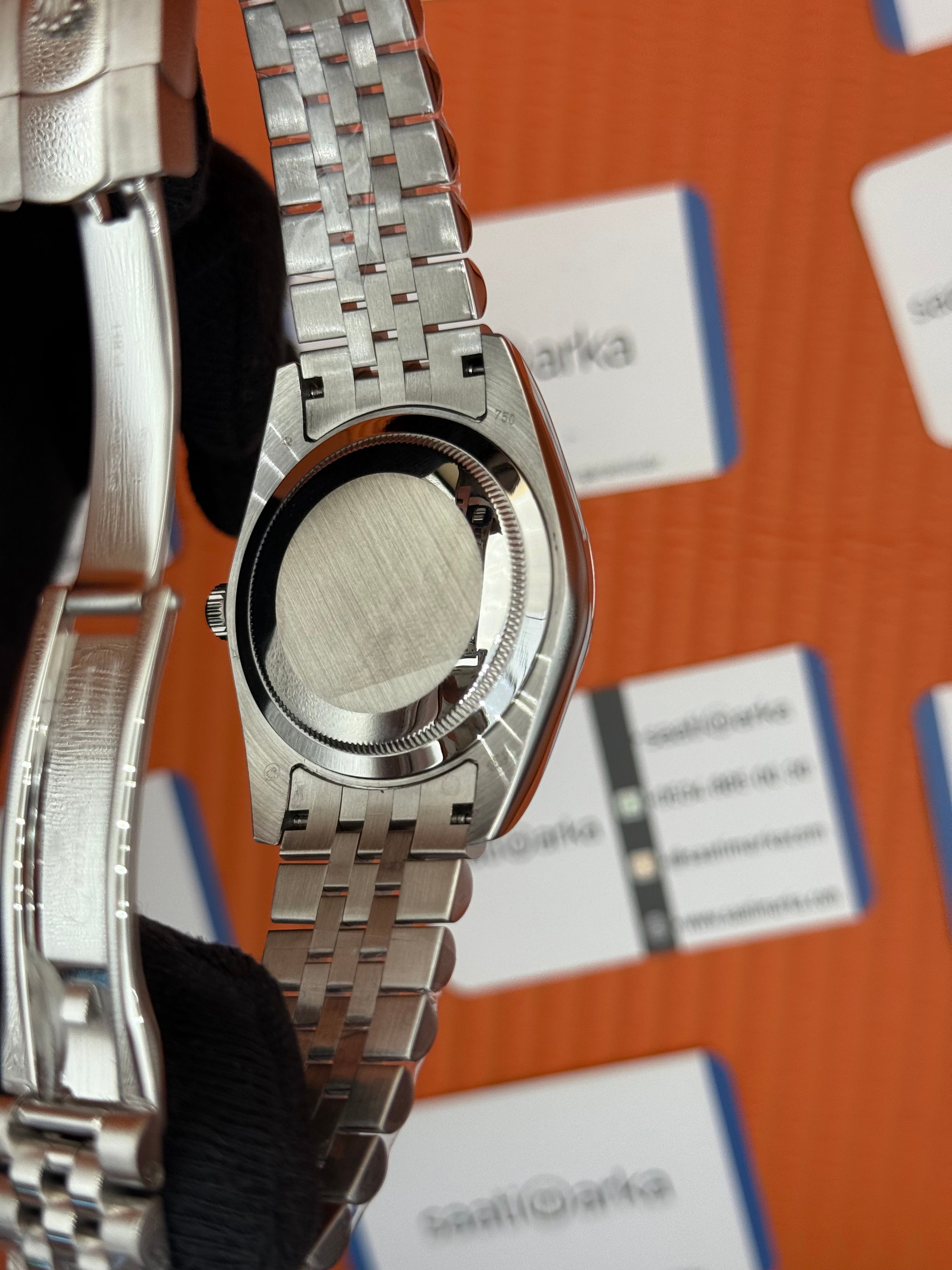 ROLEX Datejust wimbledon grey dial silver jubilee kordon