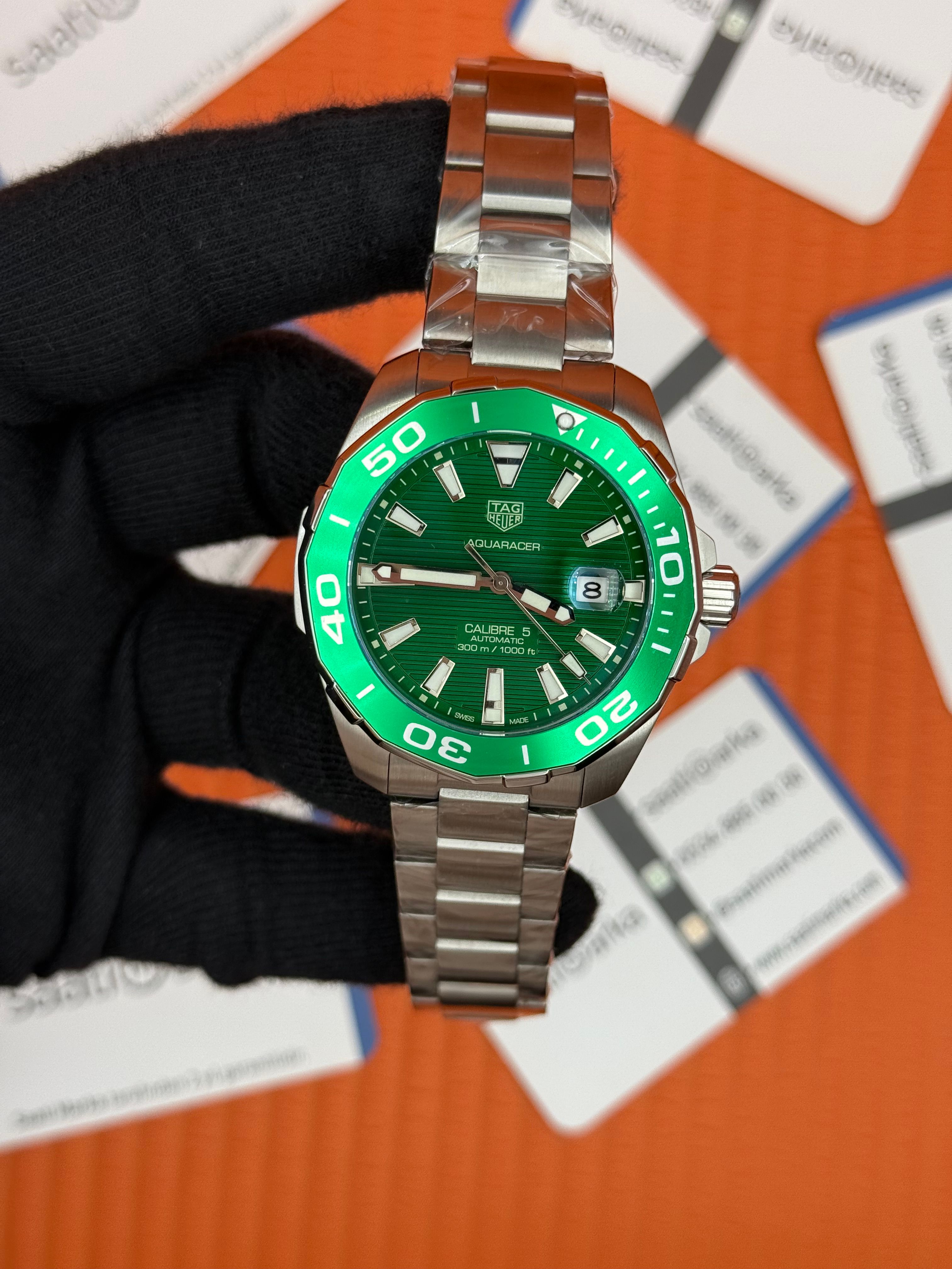 TAGHEUER GALİBRE 5 AQUARACER YEŞİL KADRAN
