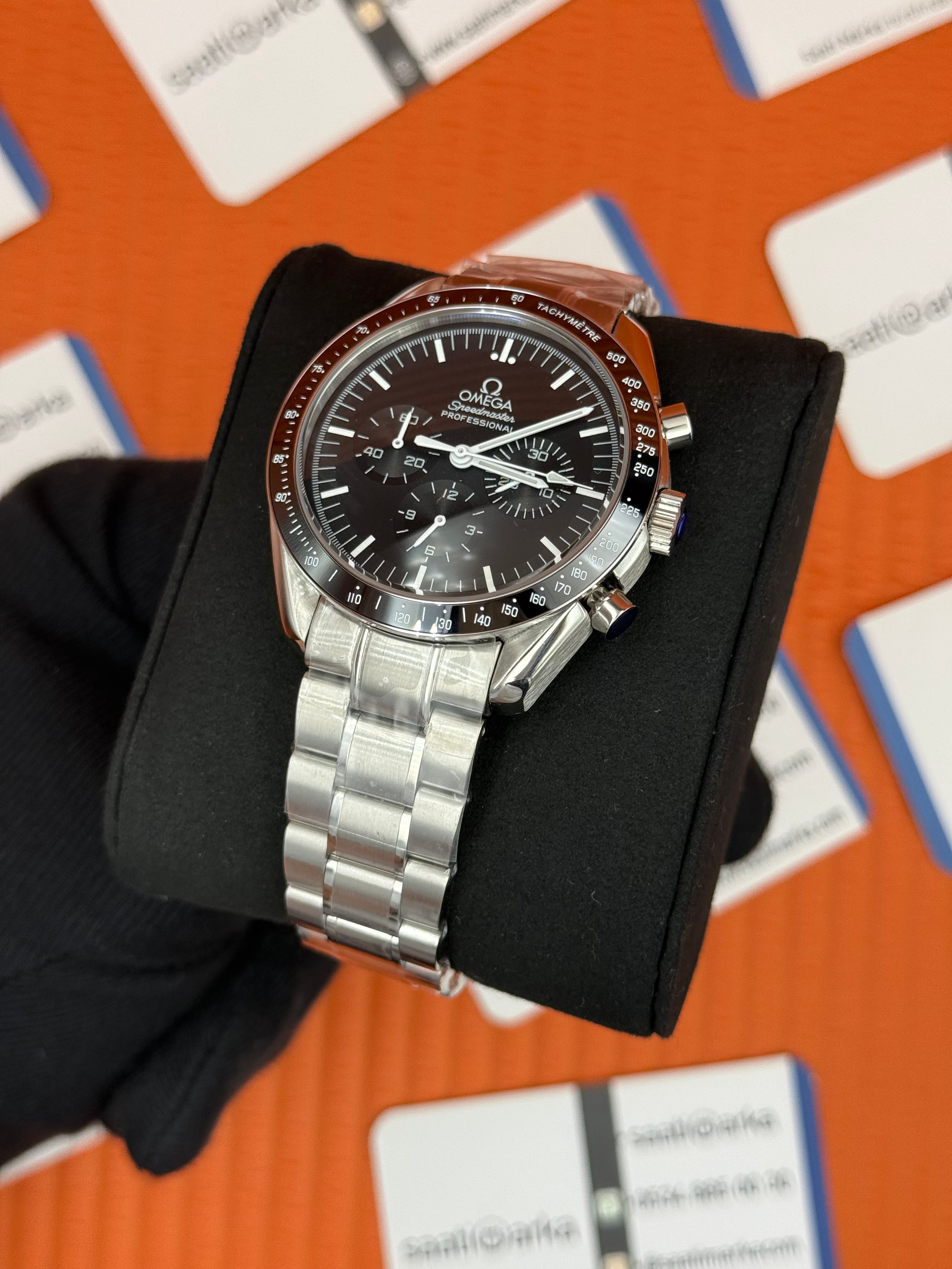 OMEGA SPEEDMASTER SİYAH KADRAN SİLVER KADRAN KORDON 