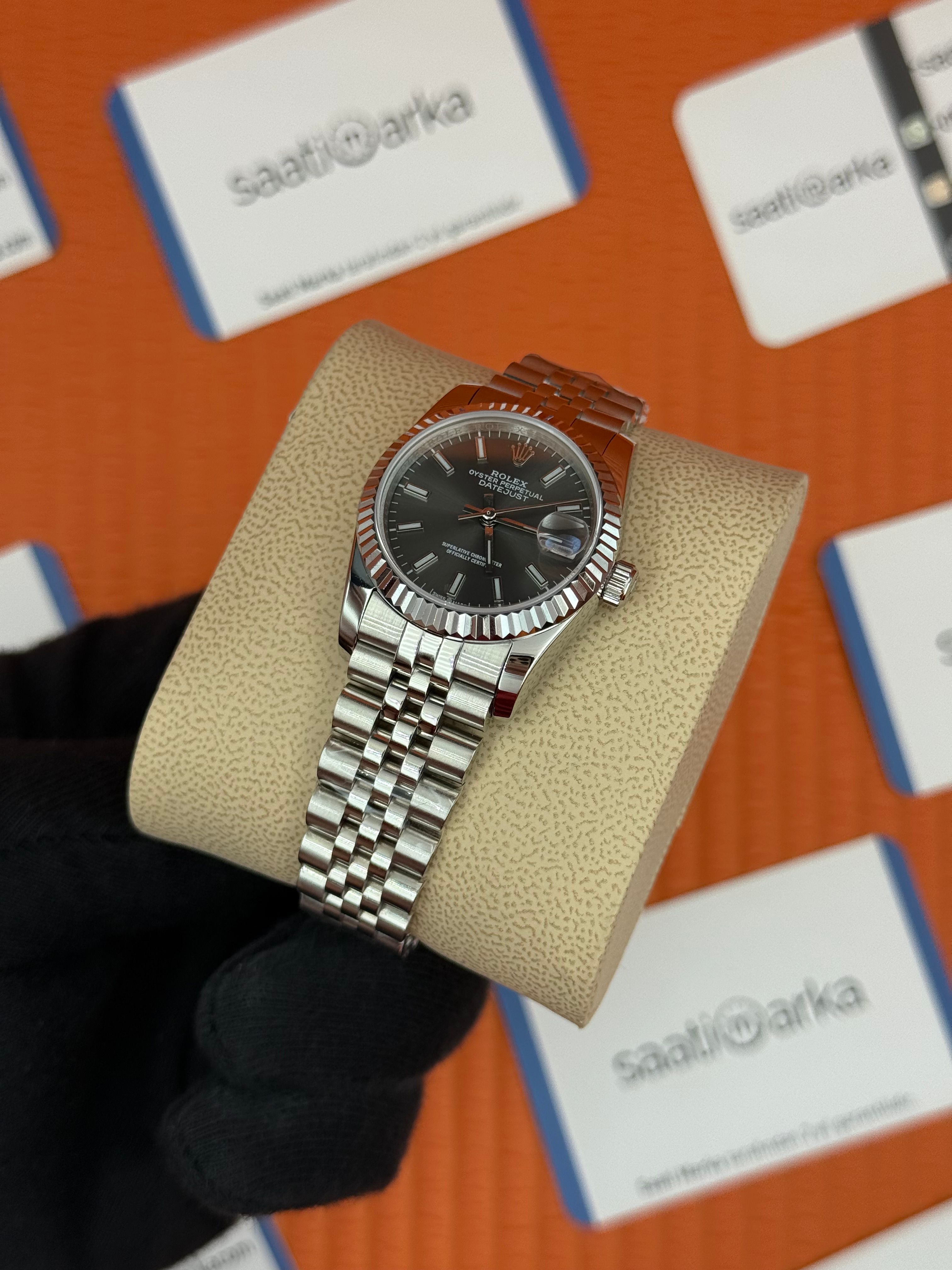 ROLEX datejust 31mm gri kadran silver jubilee kordon