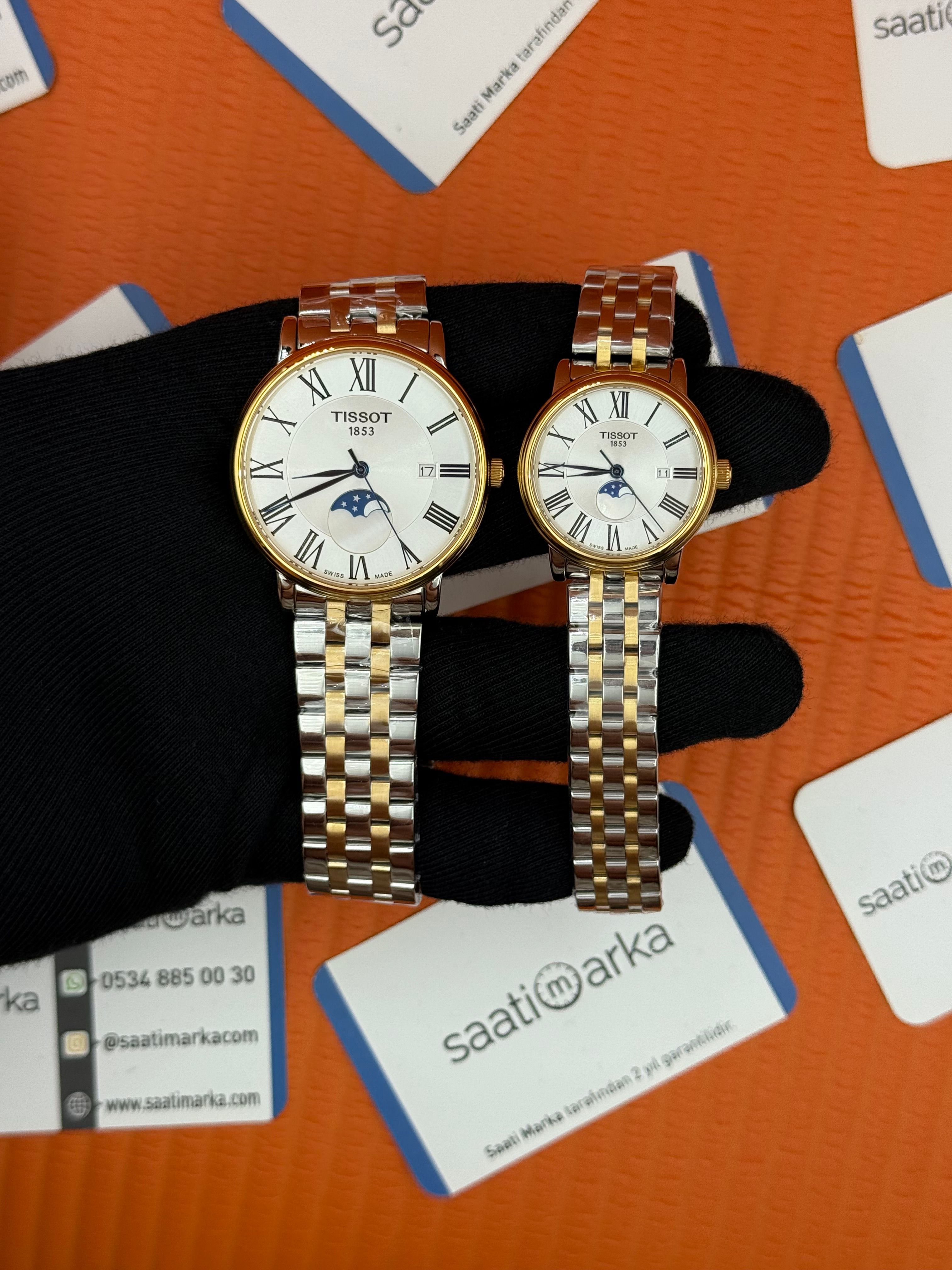 TISSOT ÇİFT KOMBİNİ carsom premium gent monnphase