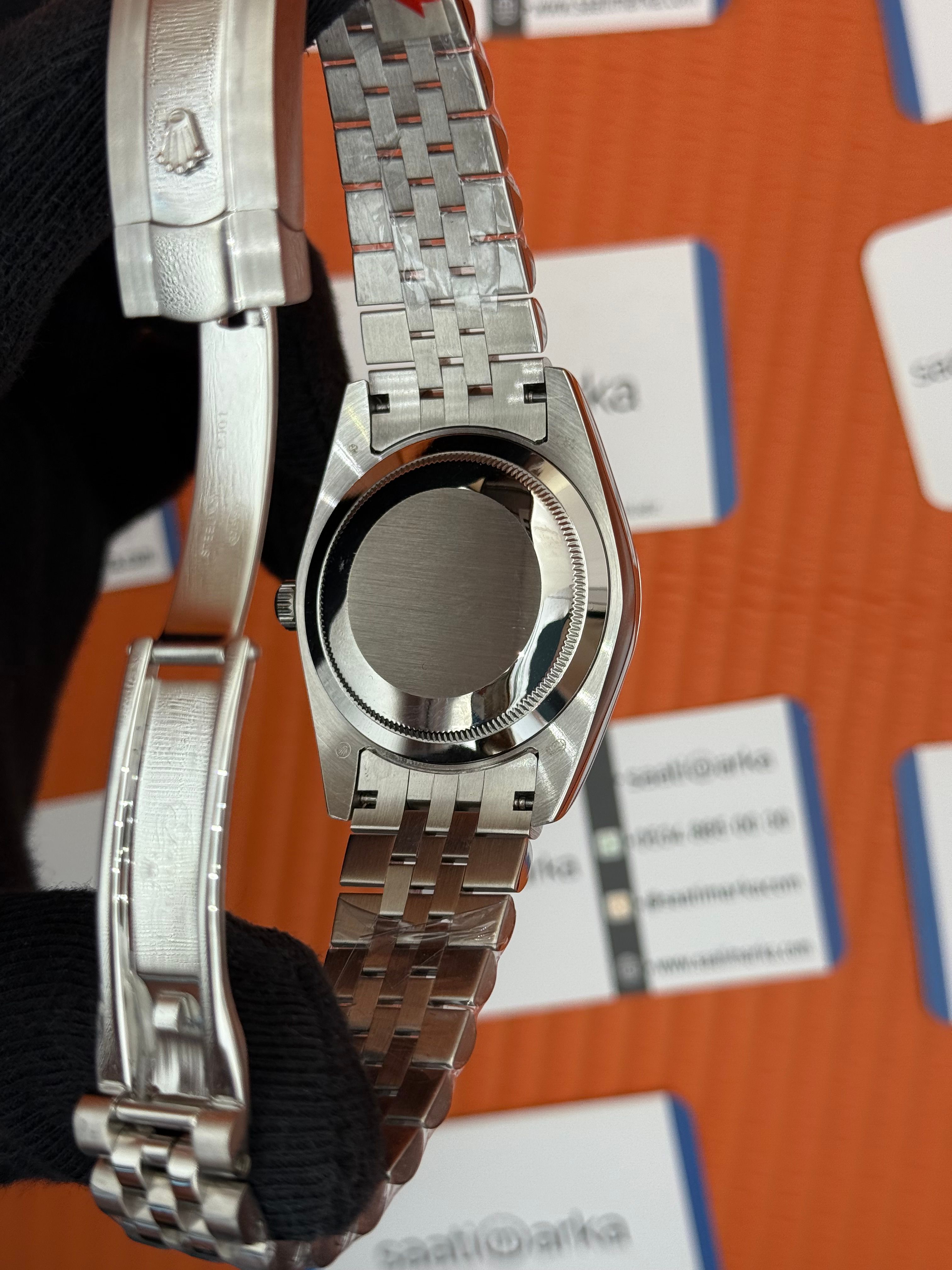 ROLEX Datejust grey dial silver jubilee kordon