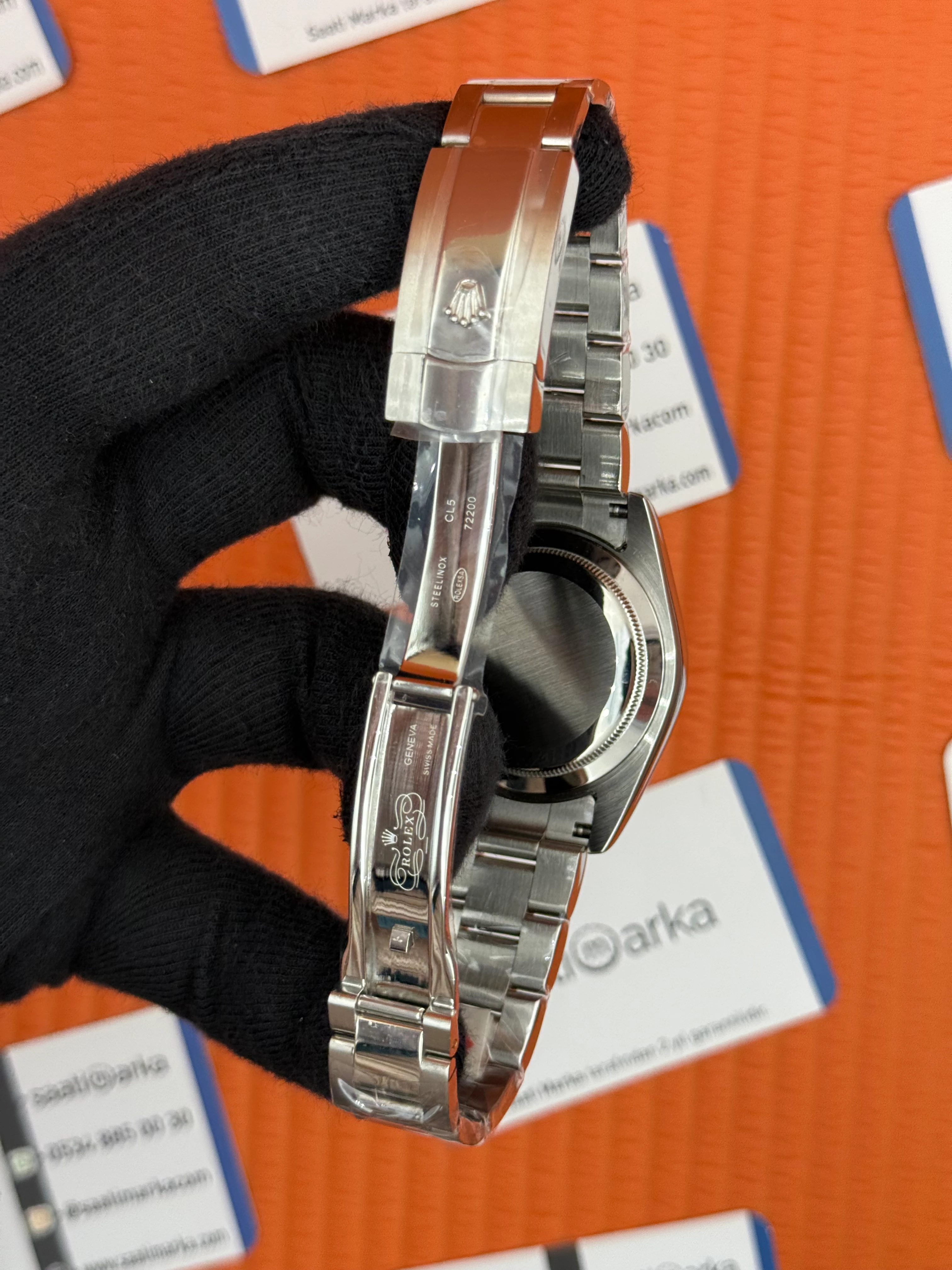 ROLEX Datejust roma rakamlı blue dial silver oyster kordon