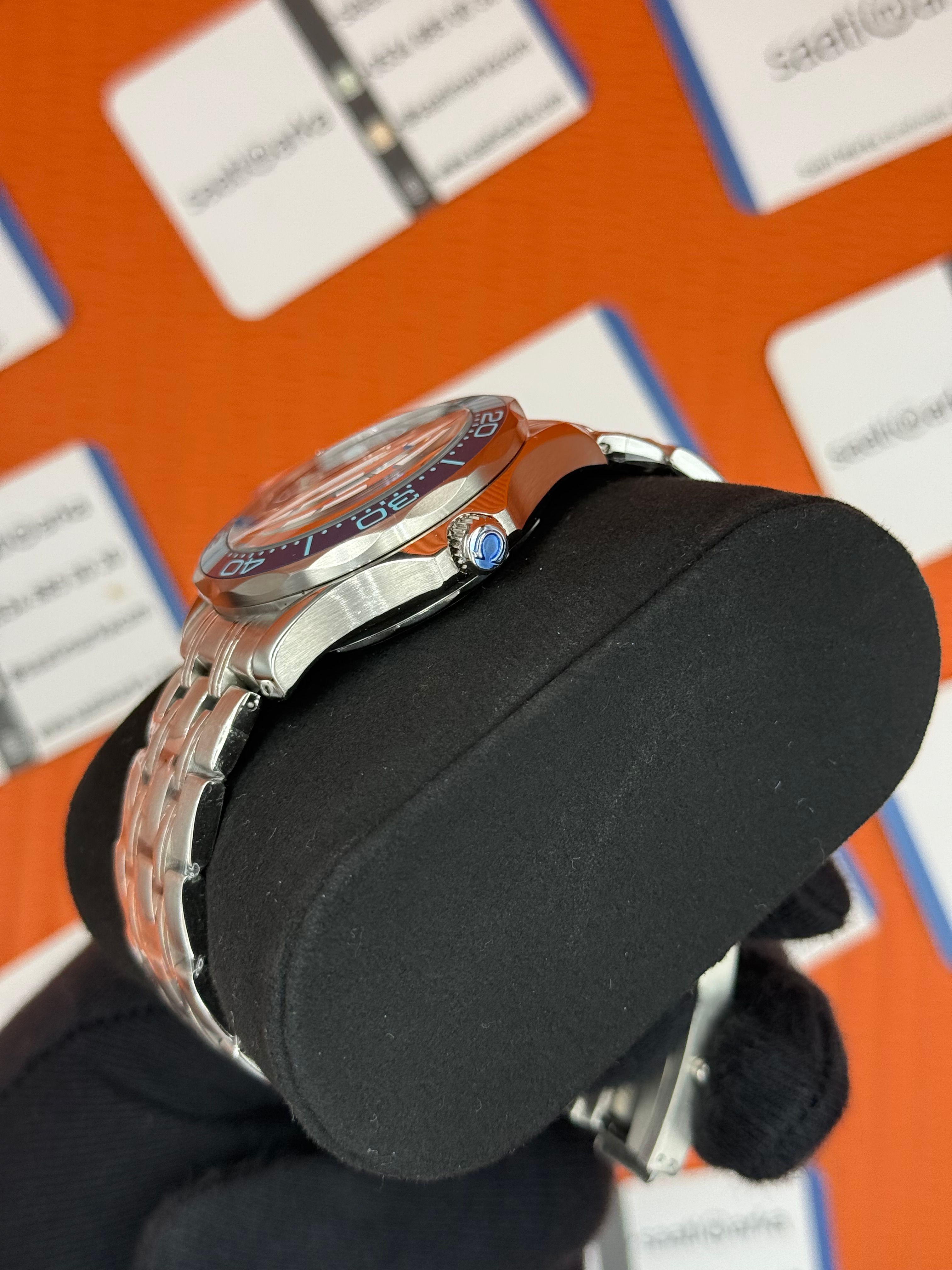 OMEGA SAAT SEAMASTER 300M  MAVİ KADRAN BEZEL SİLVER KASA KORDON 