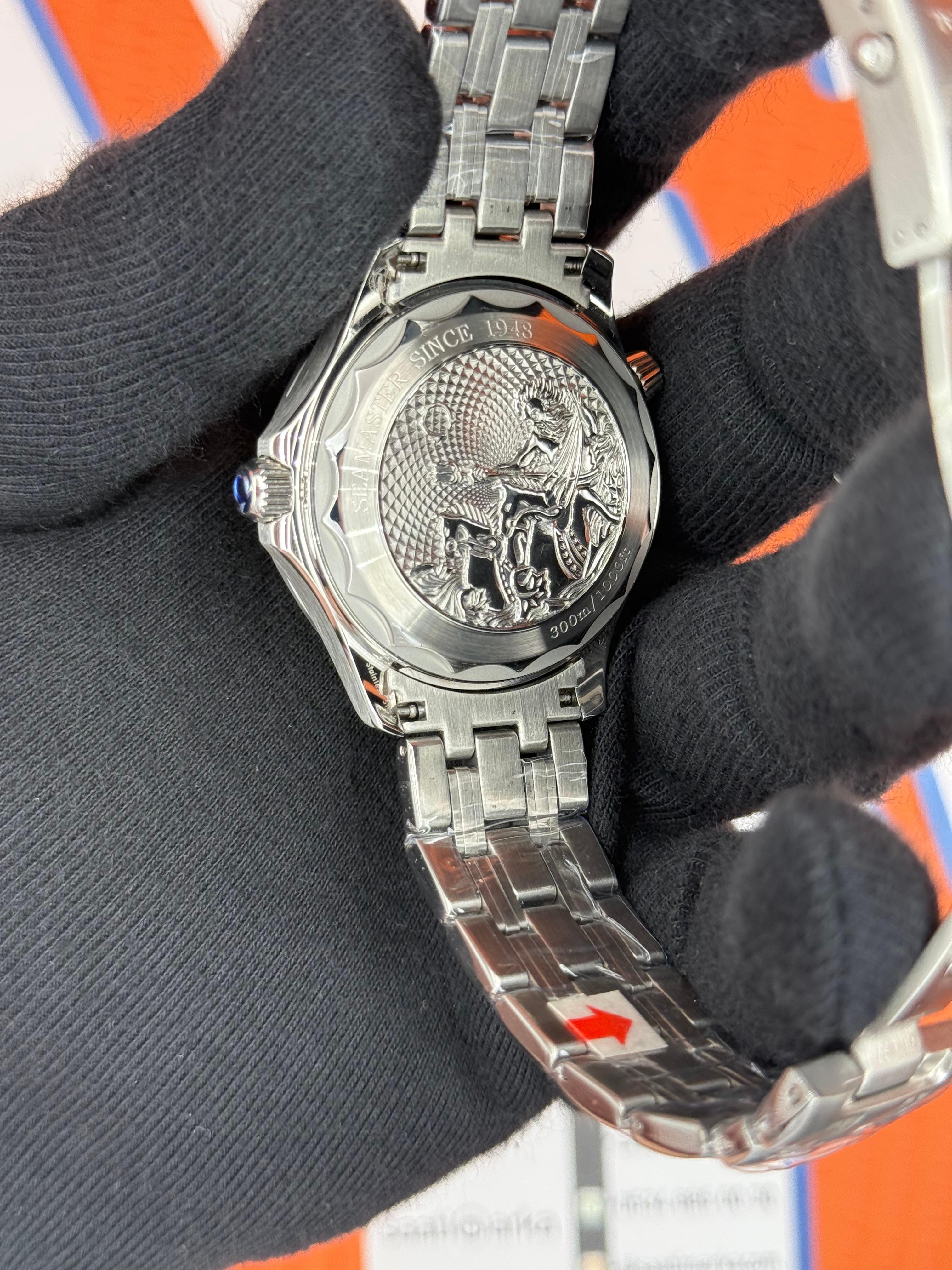 OMEGA SAAT SEAMASTER 300M  MAVİ KADRAN BEZEL SİLVER KASA KORDON 