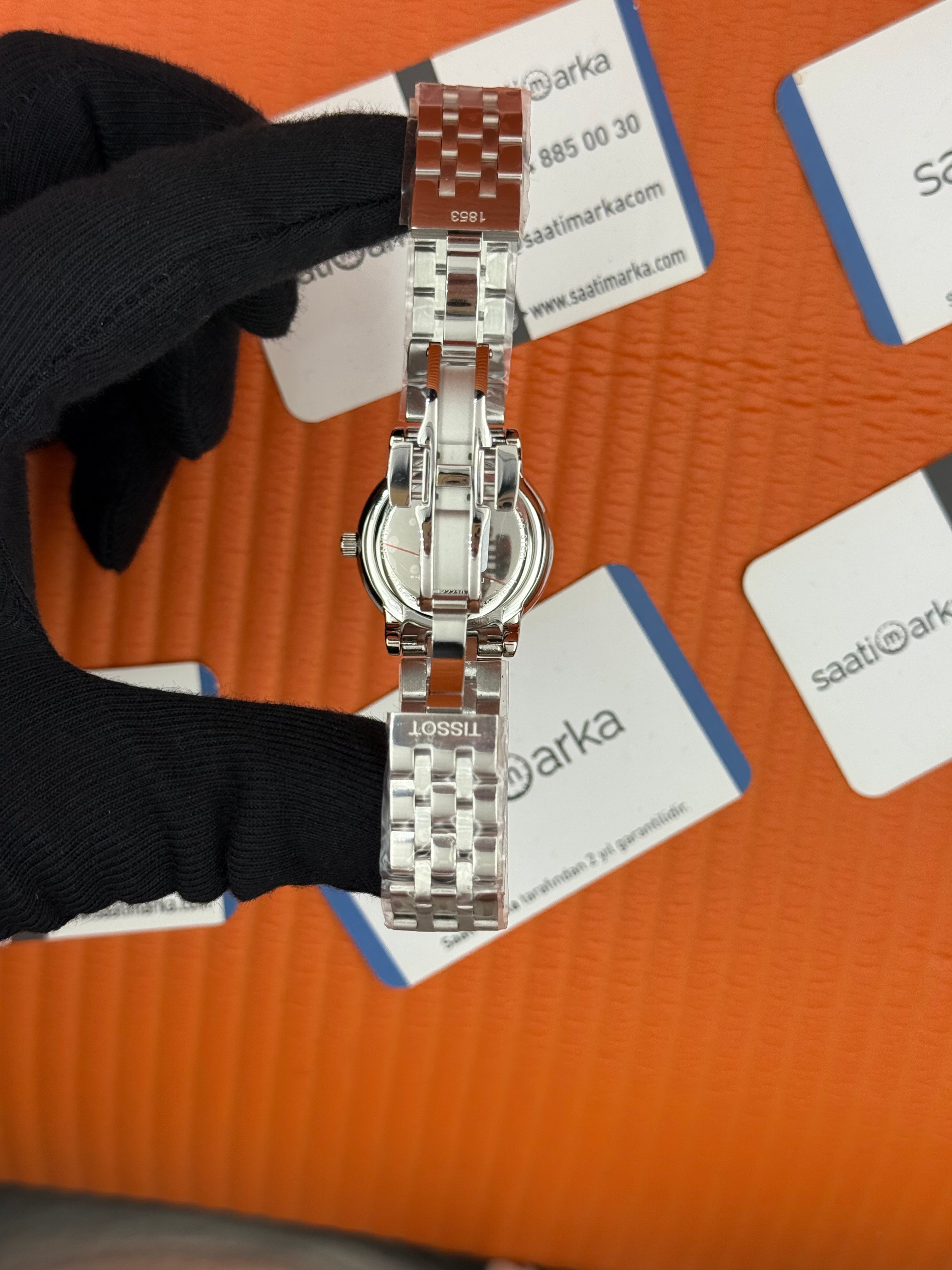 TISSOT carson premium gent monnphase mavi kadran silver kasa kordon kadın kol saati
