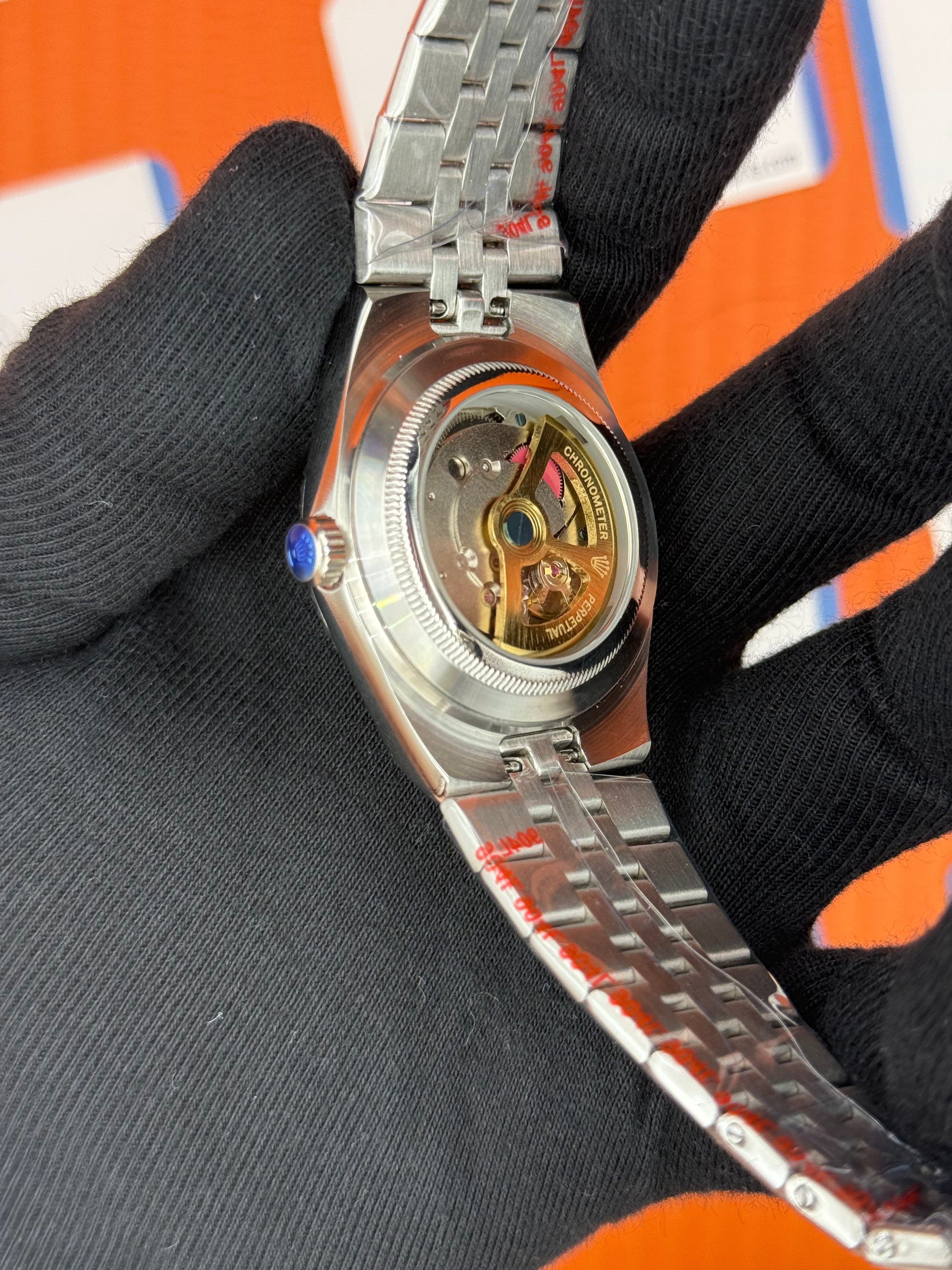 ROLEX land dweller 40mm beyaz kadran silver kasa kordon oystersteel erkek kol saati