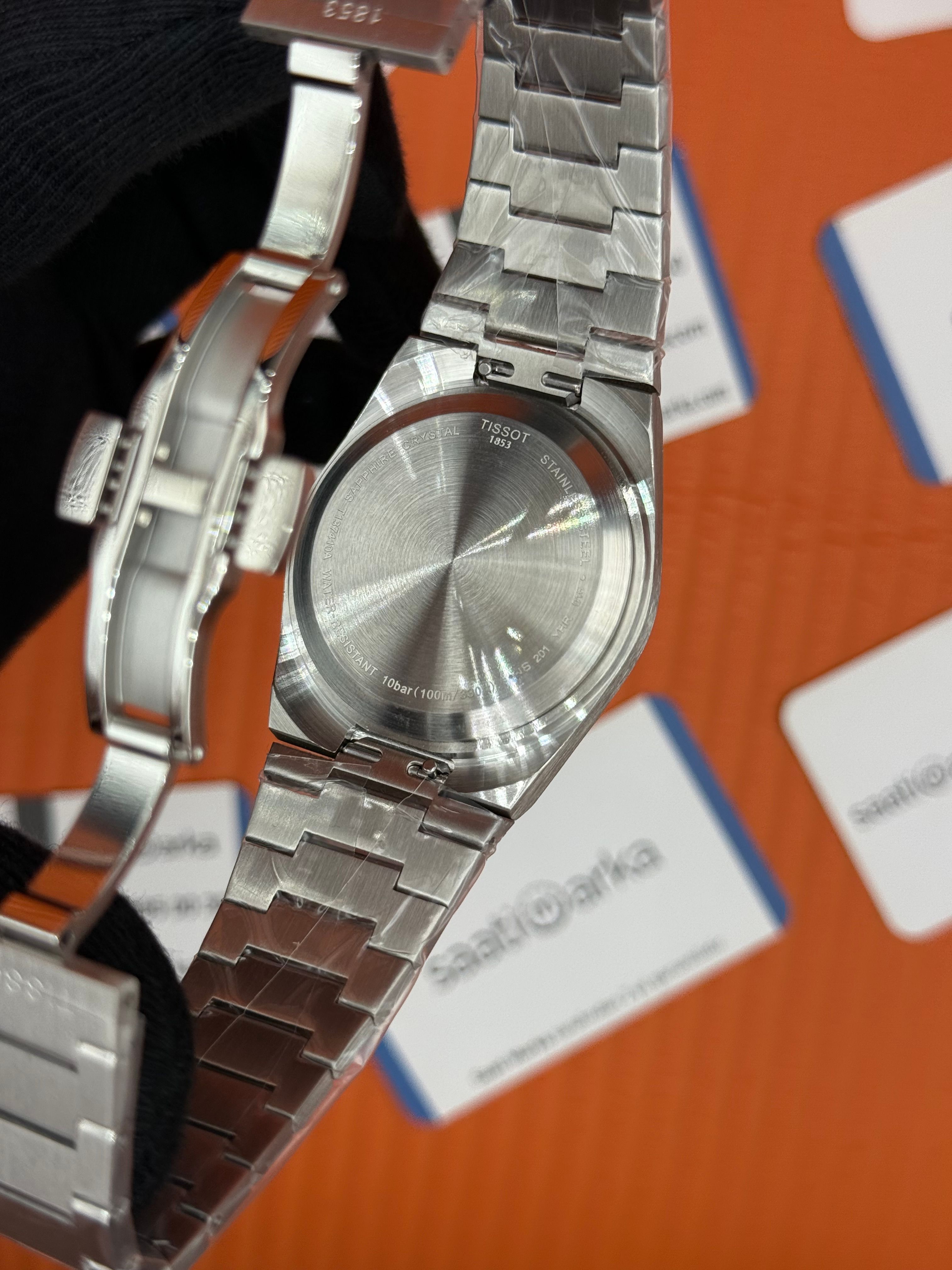 TISSOT PRX 40MM siyah kadran silver kasa kordon erkek kol saati