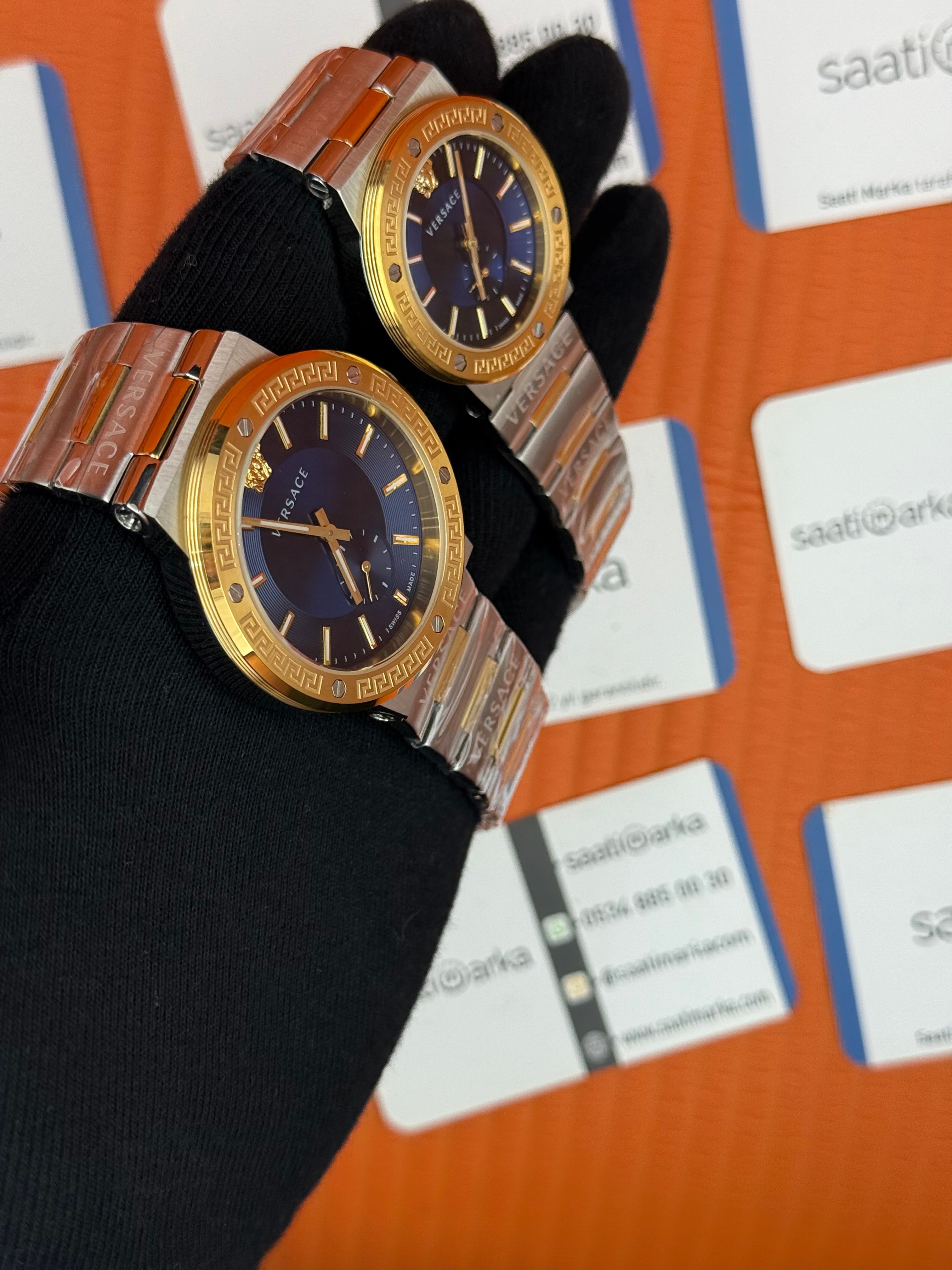 VERSACE çift kombini kadın 35mm erkek 43mm 
