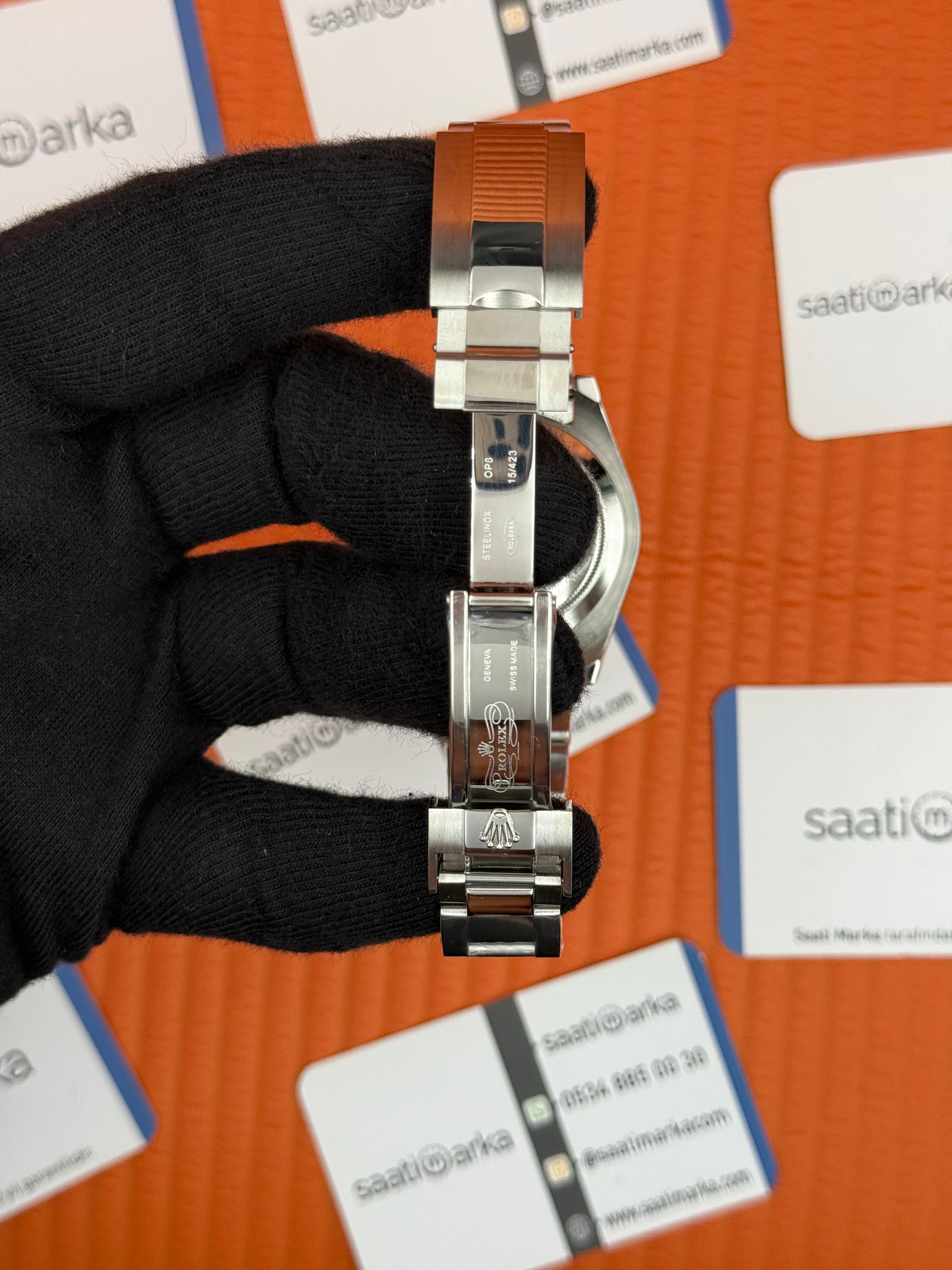 ROLEX Yacht Master oyster gray dial silver kasa-kordon