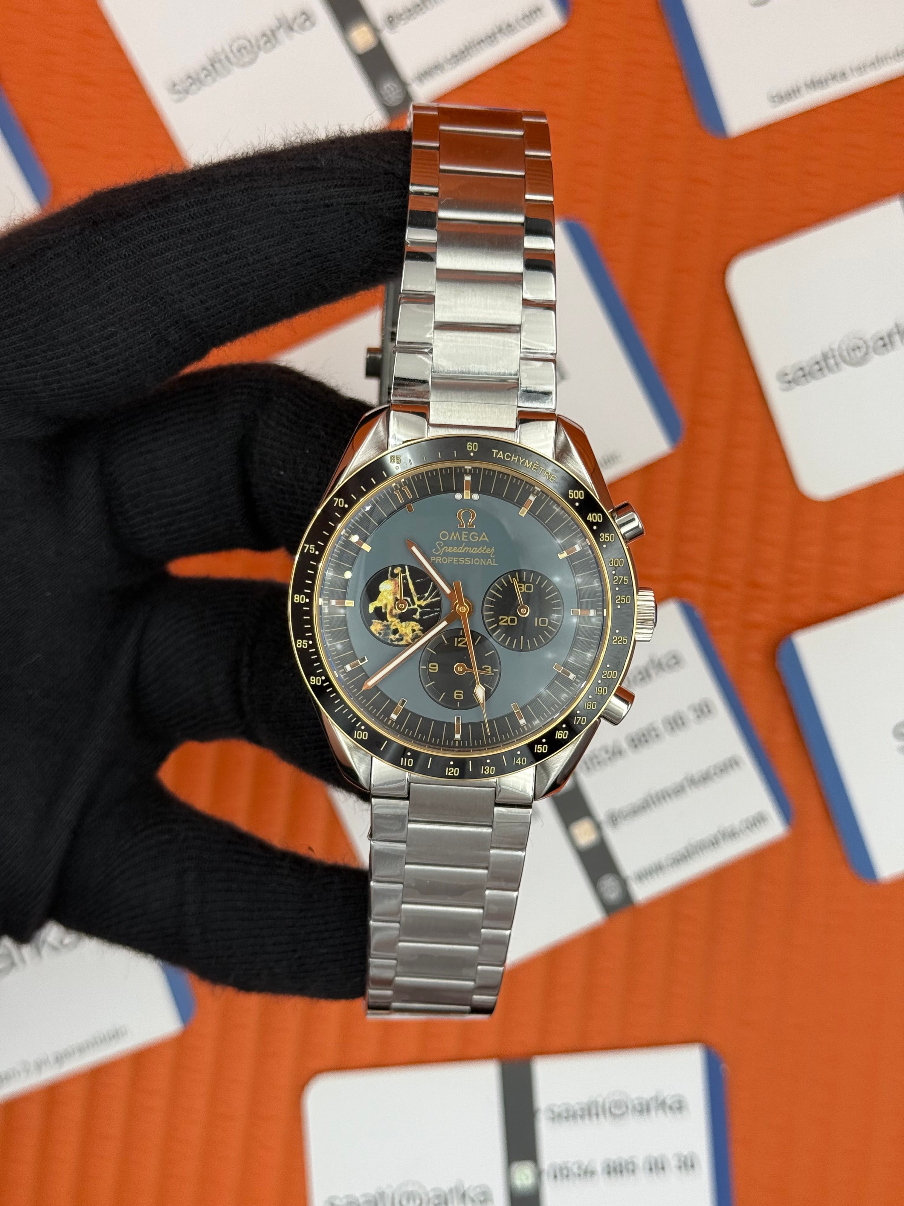 OMEGA SPEEDMASTER SİYAH GRİ KADRAN SİYAH BEZEL 