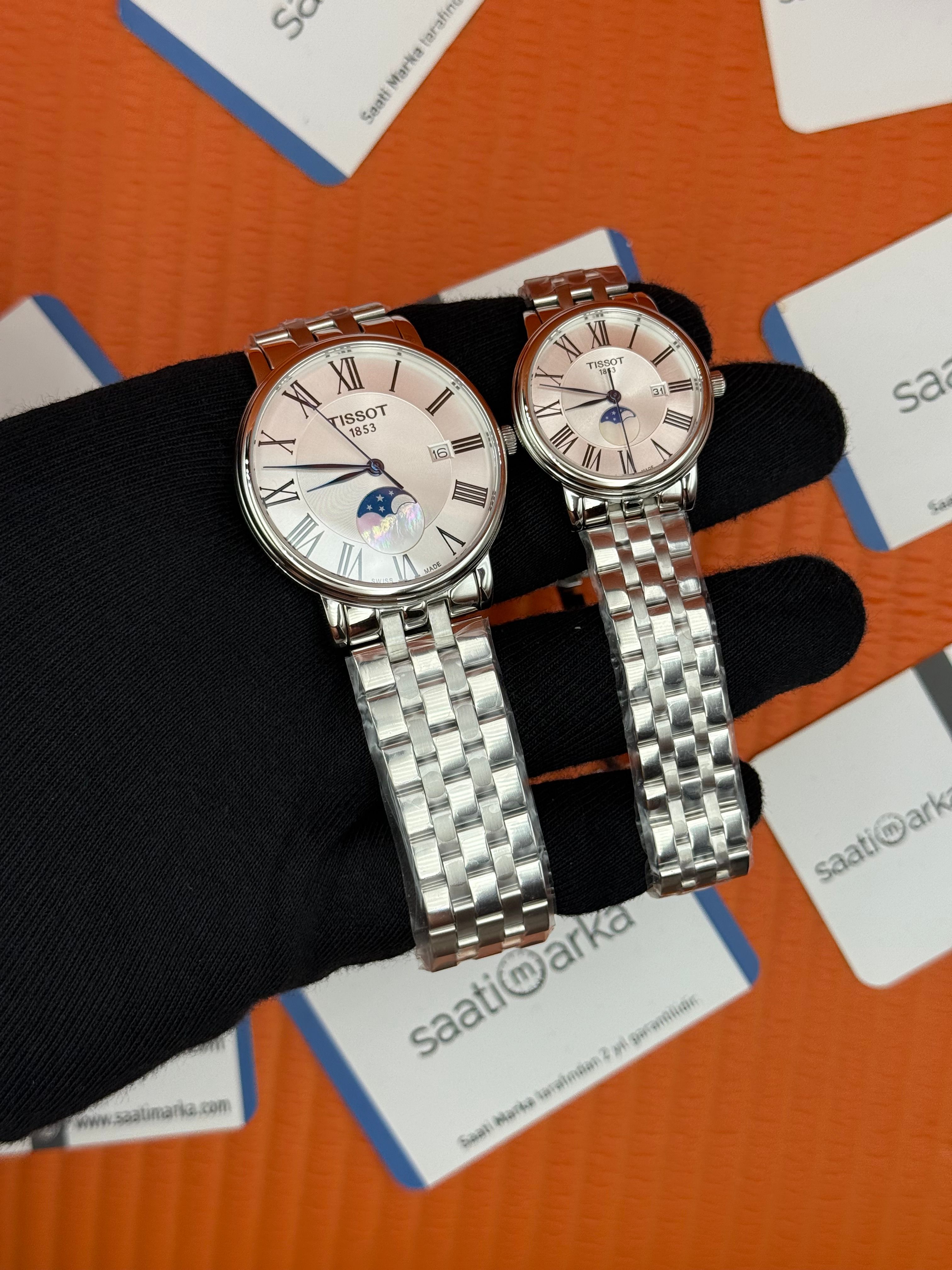TISSOT ÇİFT KOMBİNİ carson premium gent moonphase 