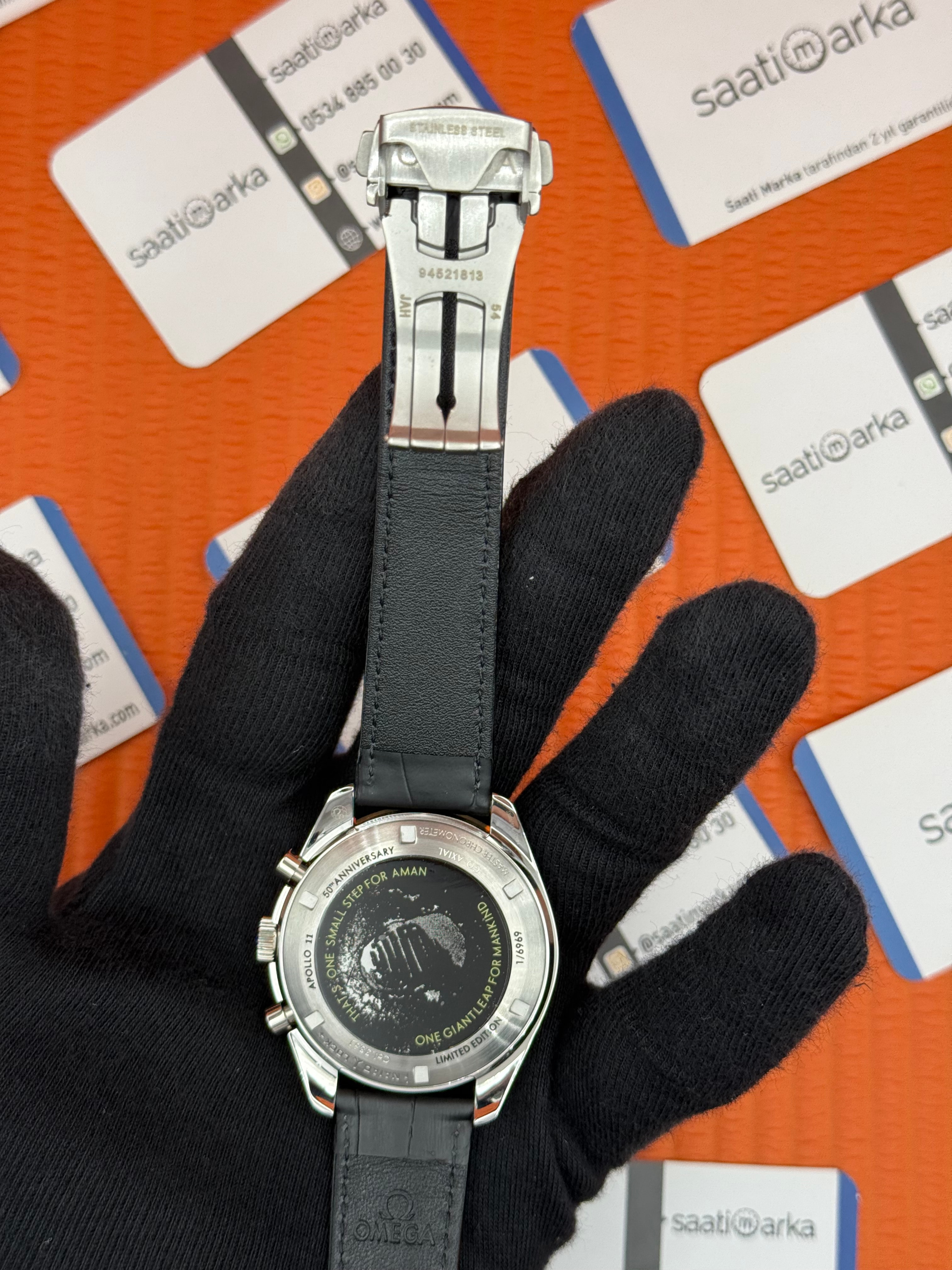 OMEGA SPEEDMASTER PORFESSIONAL DERİ SİYAH KORDON