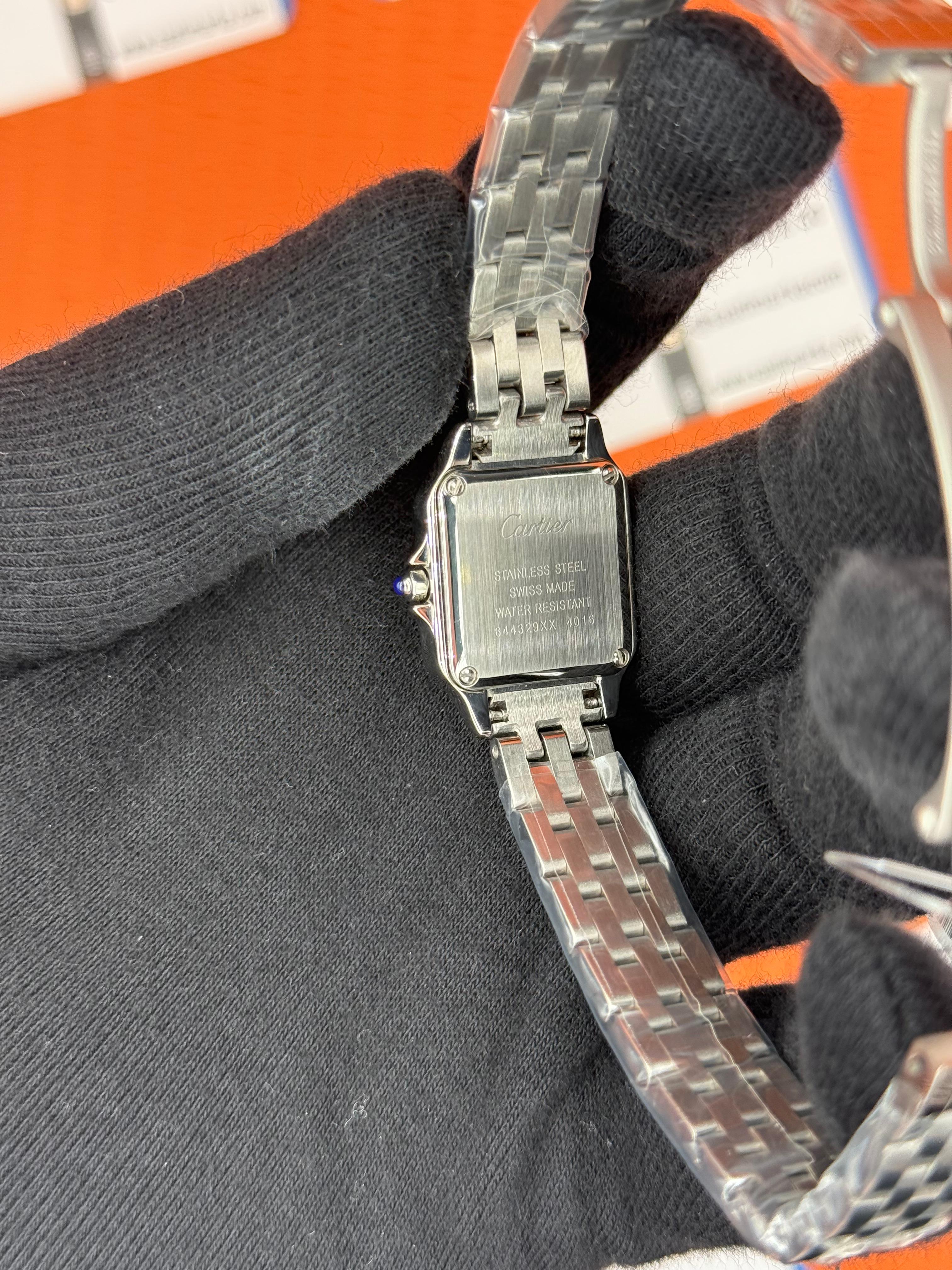 ROLEX Panthere 22mm kasa taşlı bezel silver kasa kordon  beyaz kadran lacivert akrep yelkovan