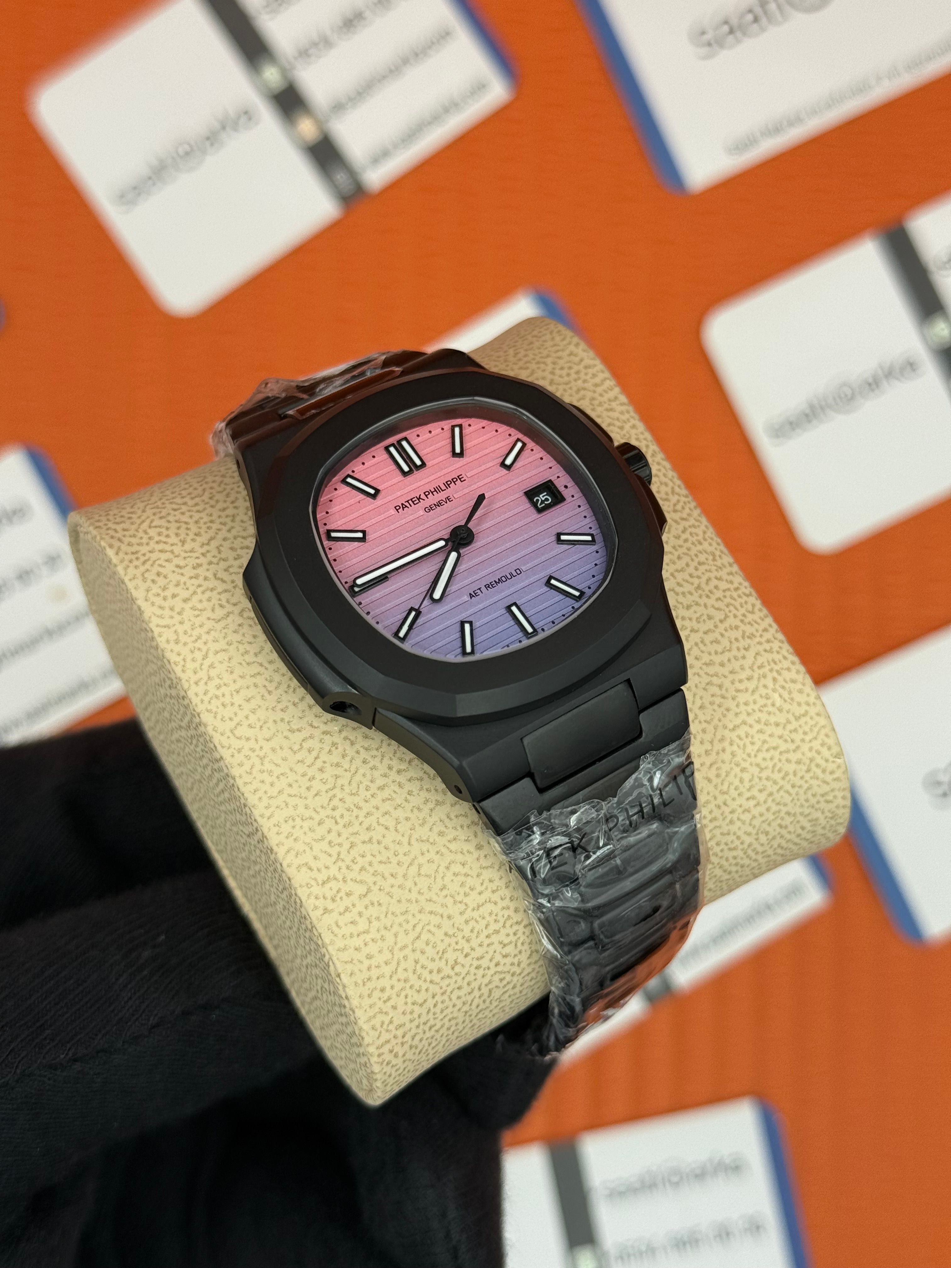 PATEK PHILIPPE NAUTLİUS SUNRİSE SİYAH KORDON-KASA