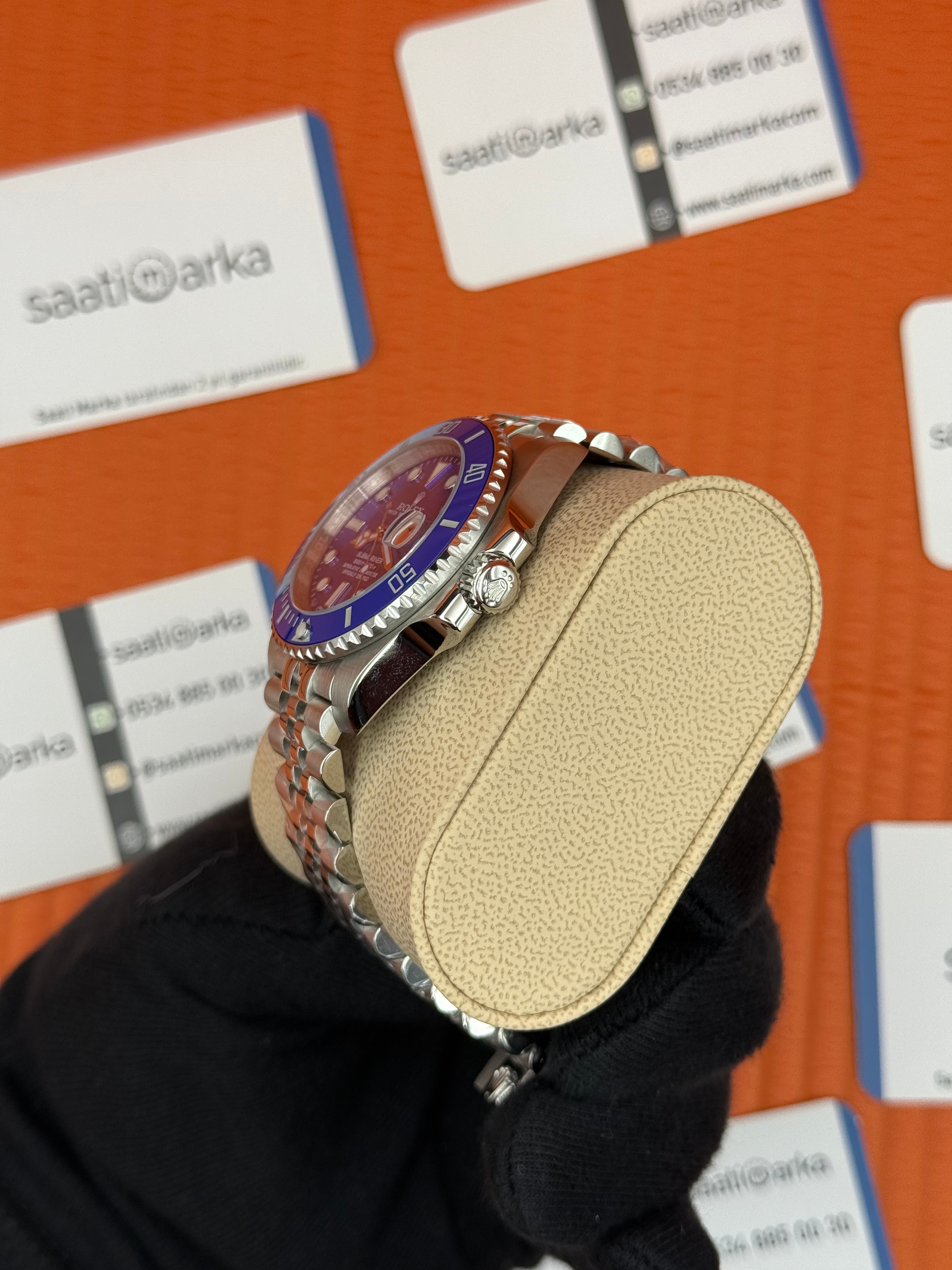 ROLEX Submariner jubilee silver kordon blue dial