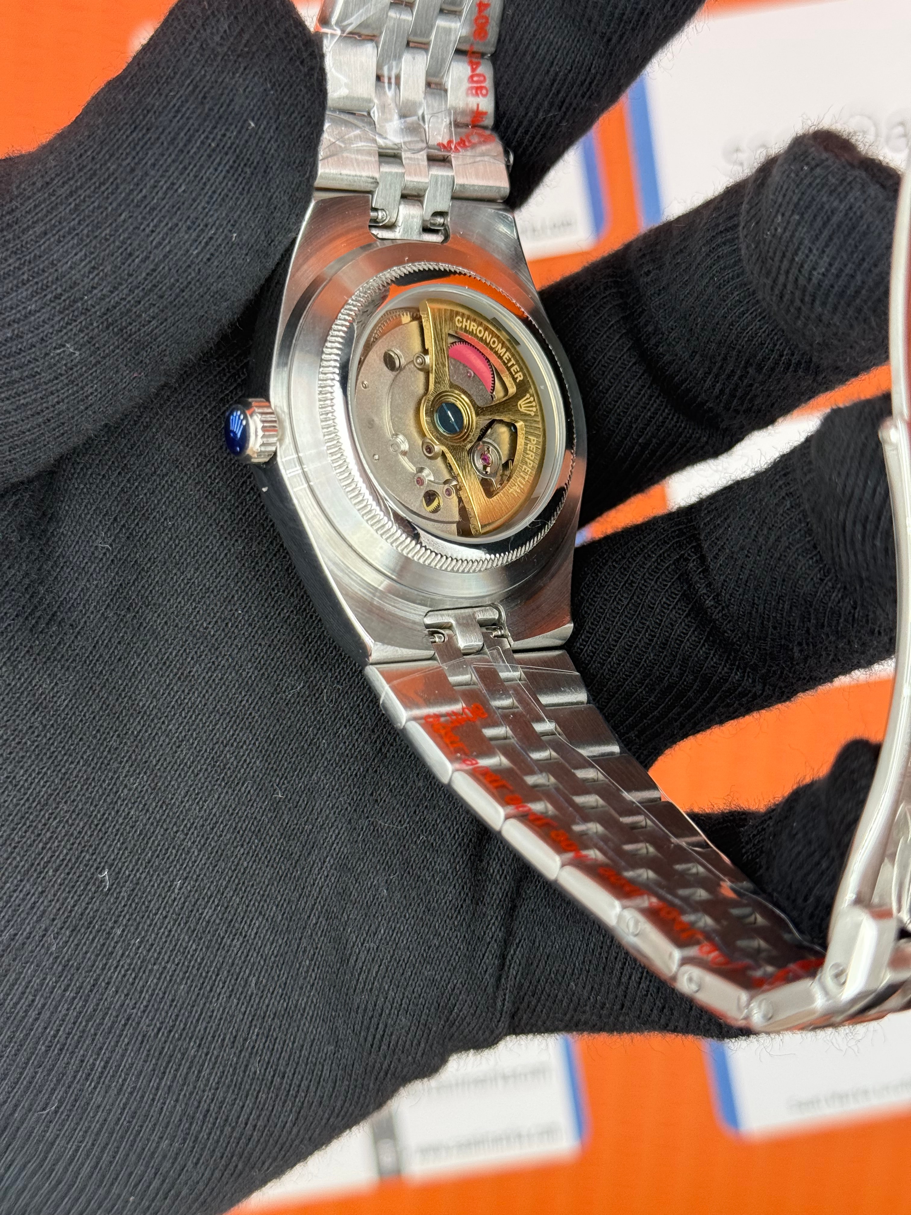 ROLEX land dweller 40mm yeşil kadran silver kasa kordon oystersteel erkek kol saati